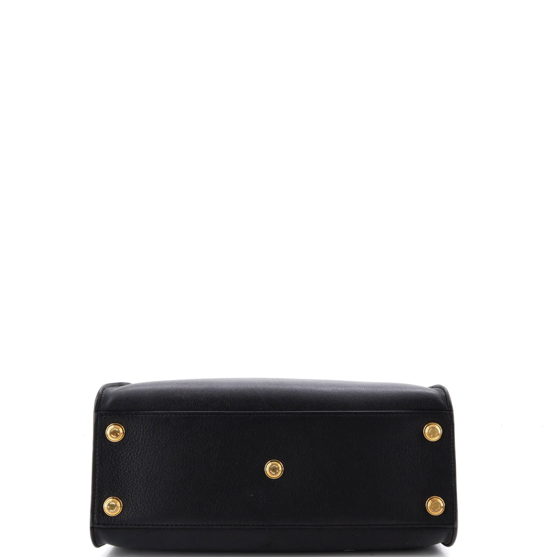 On My Side Tote Leather with Monogram Canvas MM - Image 4