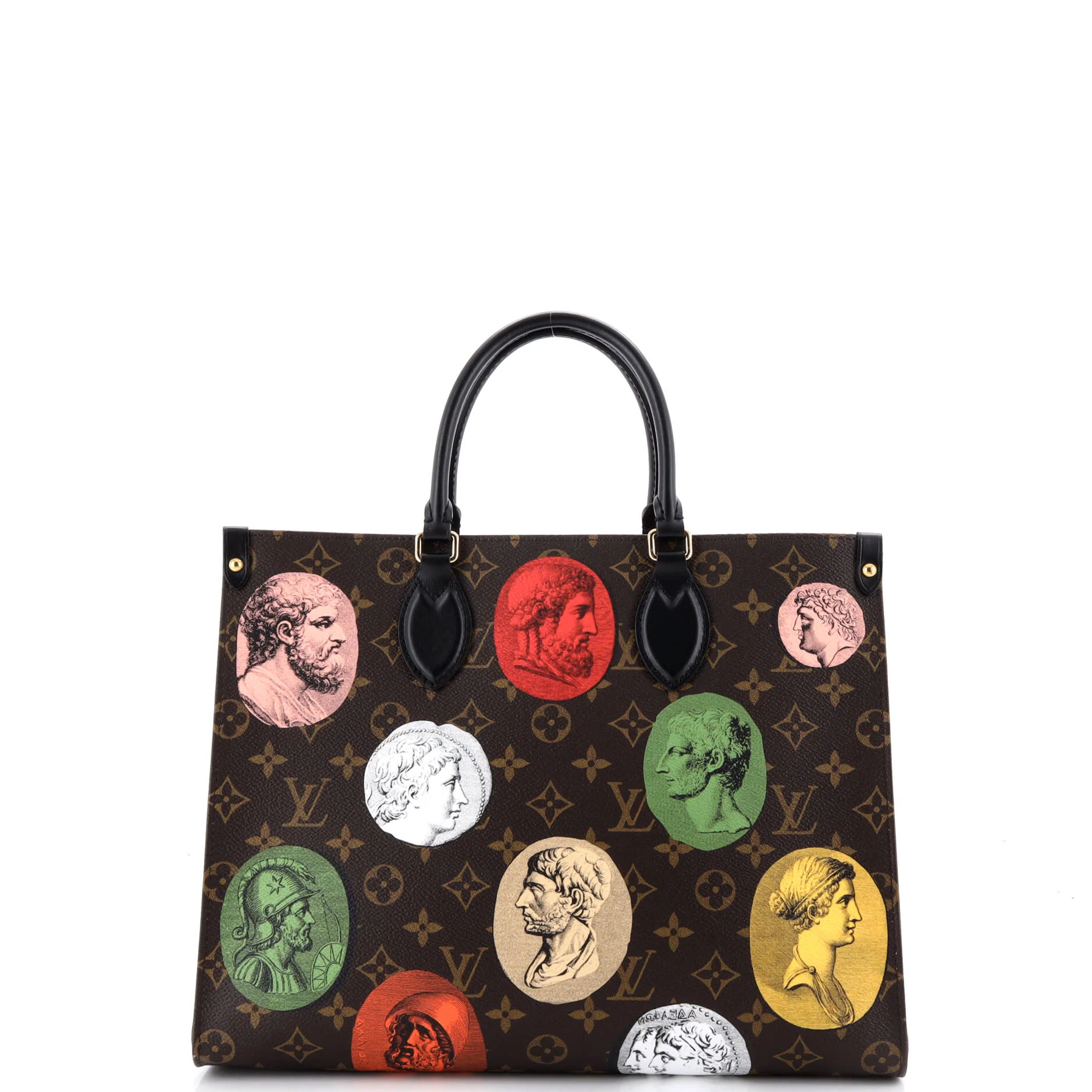 OnTheGo Tote Limited Edition Fornasetti Cameo Monogram Canvas MM - Image 3
