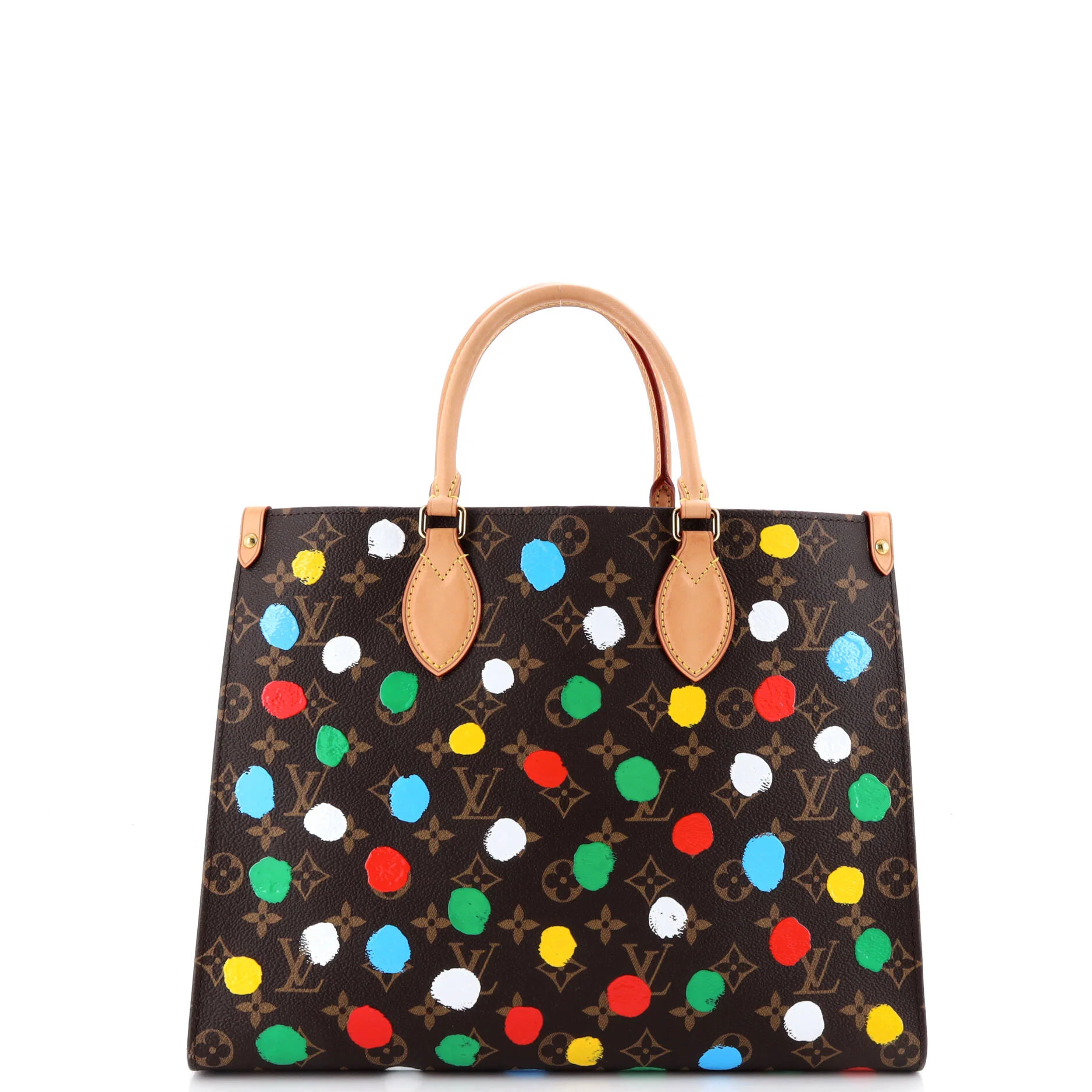 OnTheGo Tote Yayoi Kusama Painted Dots Monogram Canvas MM