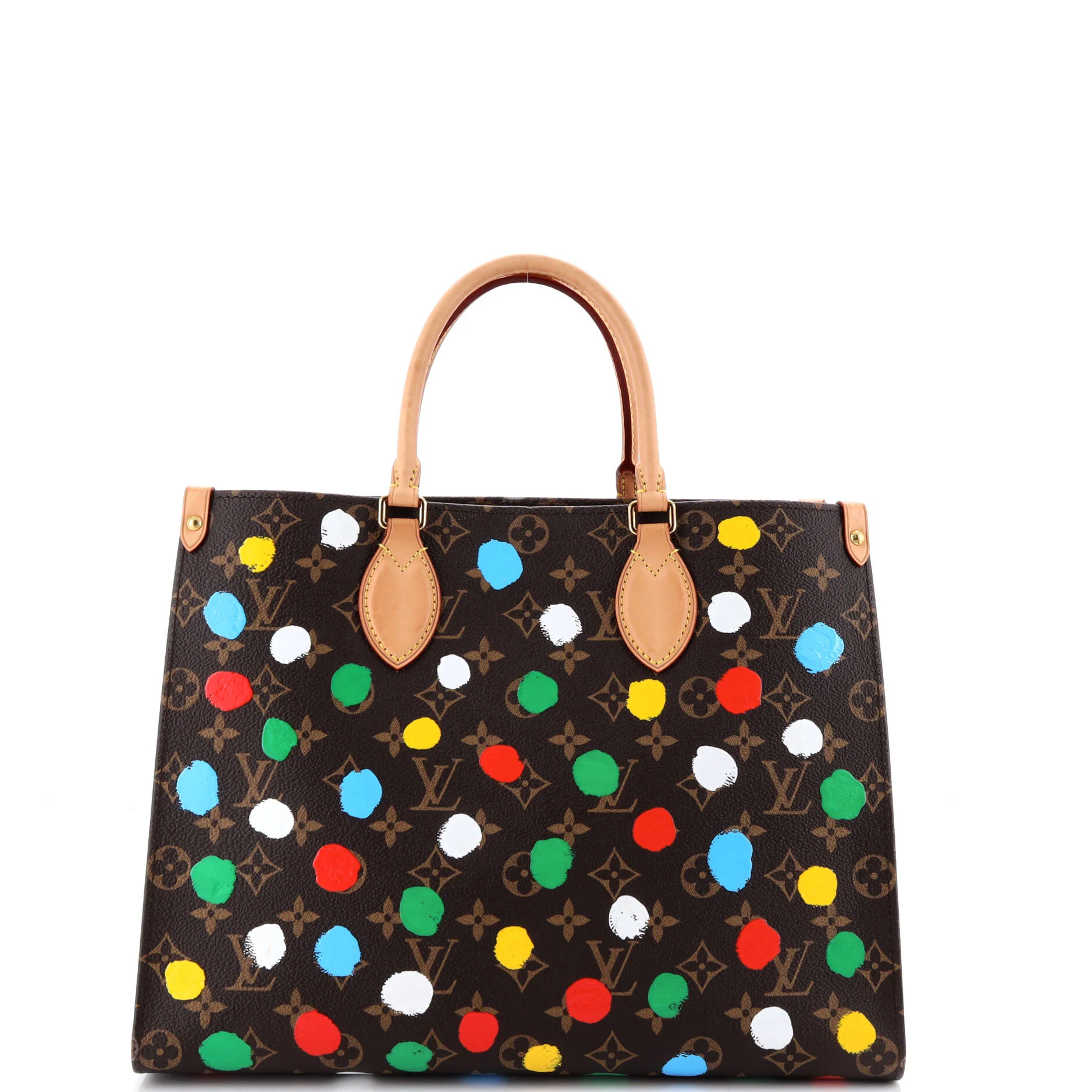 OnTheGo Tote Yayoi Kusama Painted Dots Monogram Canvas MM - Image 3