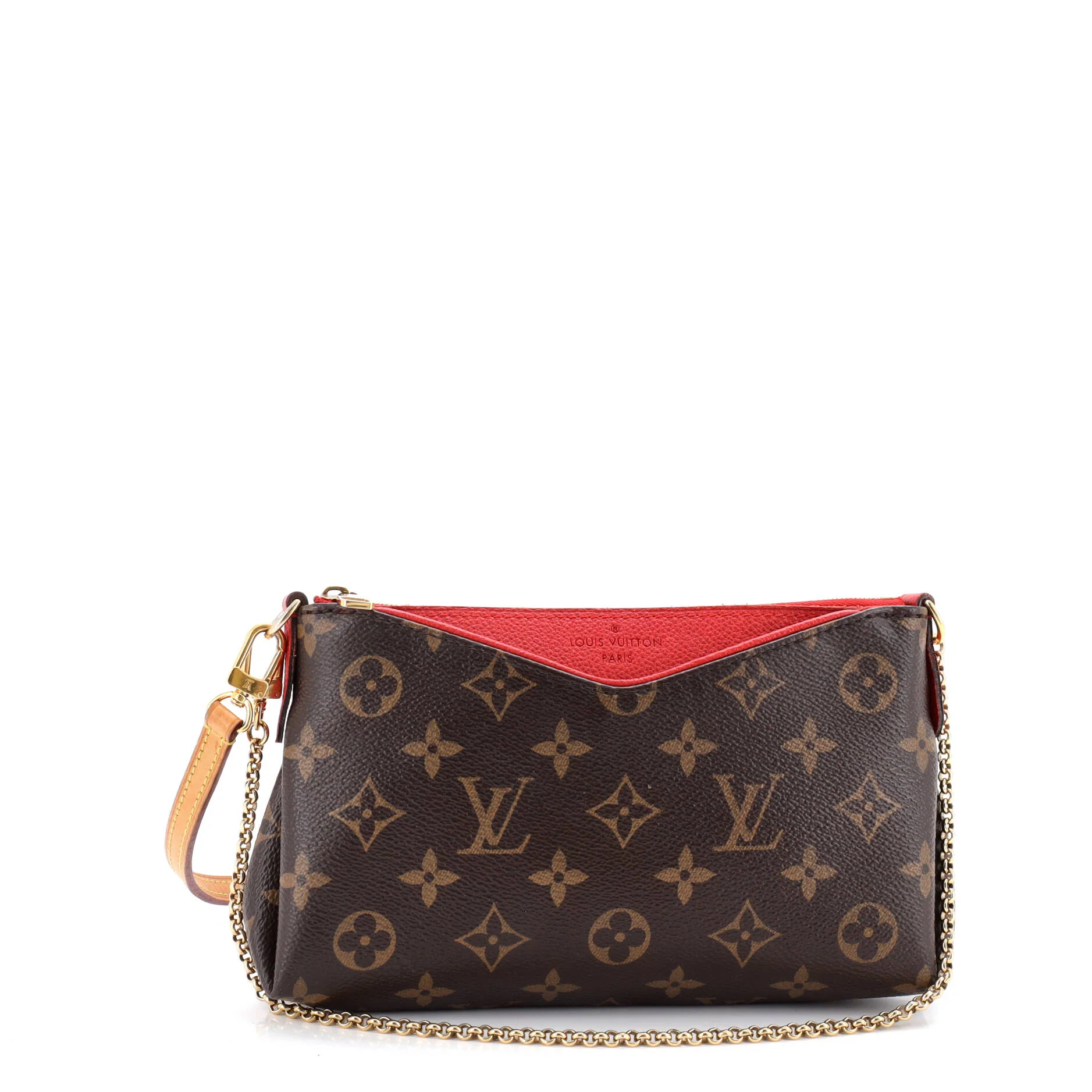 Pallas Clutch Monogram Canvas with Leather