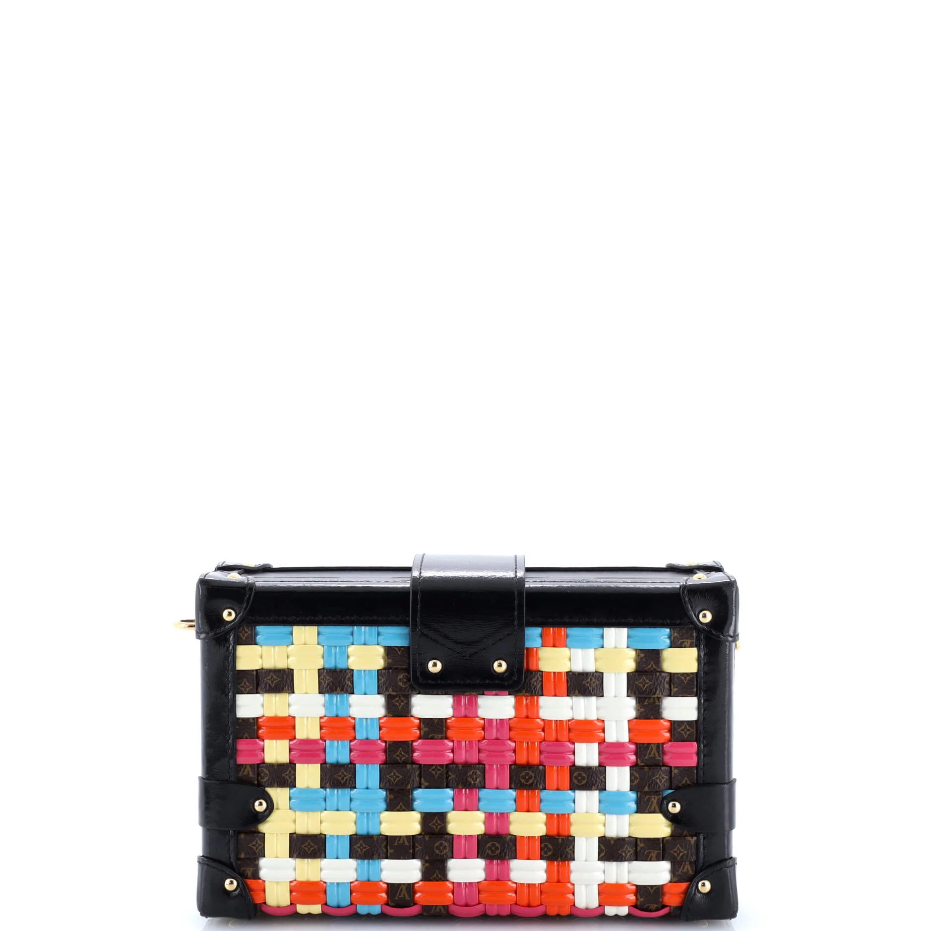 Petite Malle Handbag Limited Edition LV Cafe Woven Canvas - Image 3
