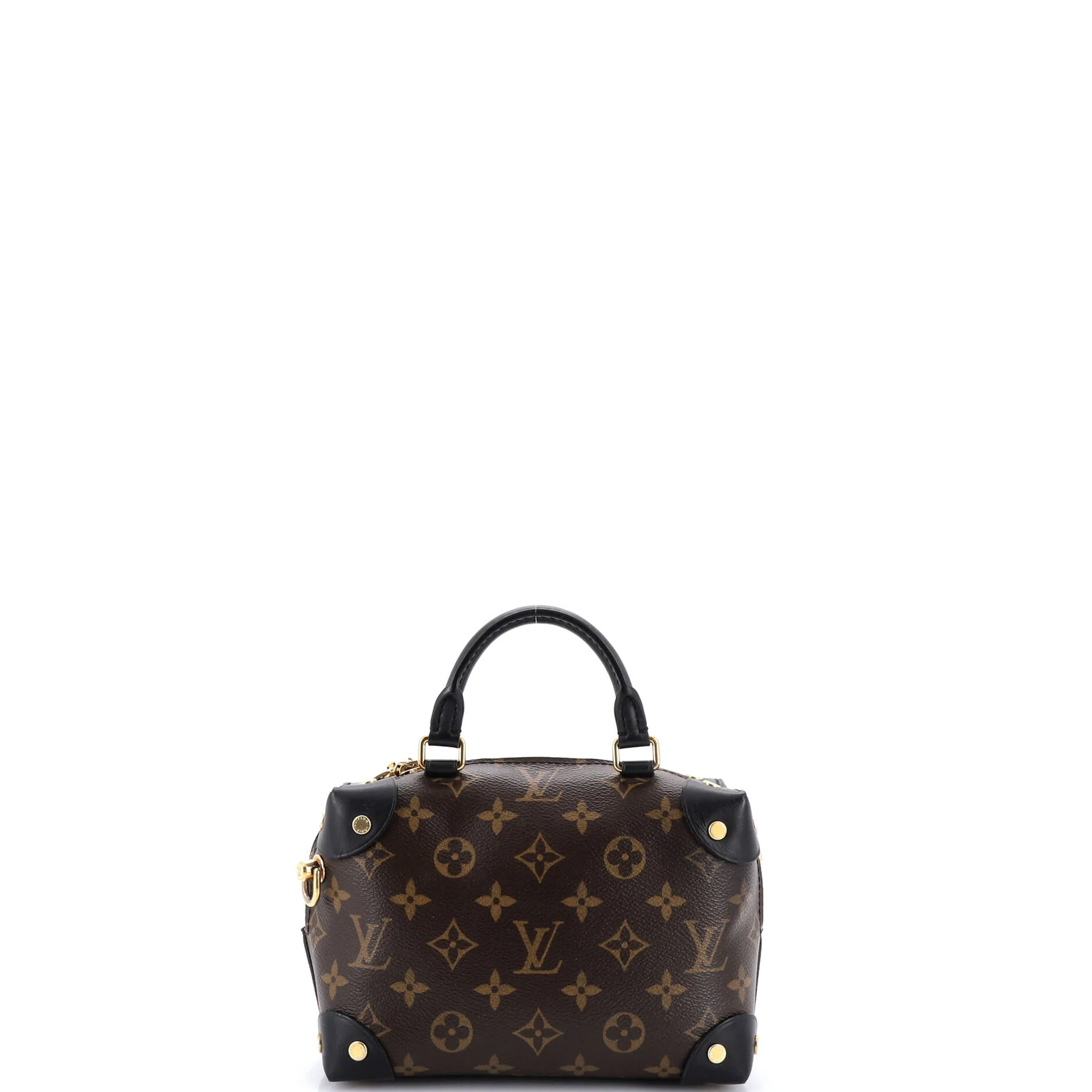 Petite Malle Souple Handbag Monogram Canvas with Leather - Image 3