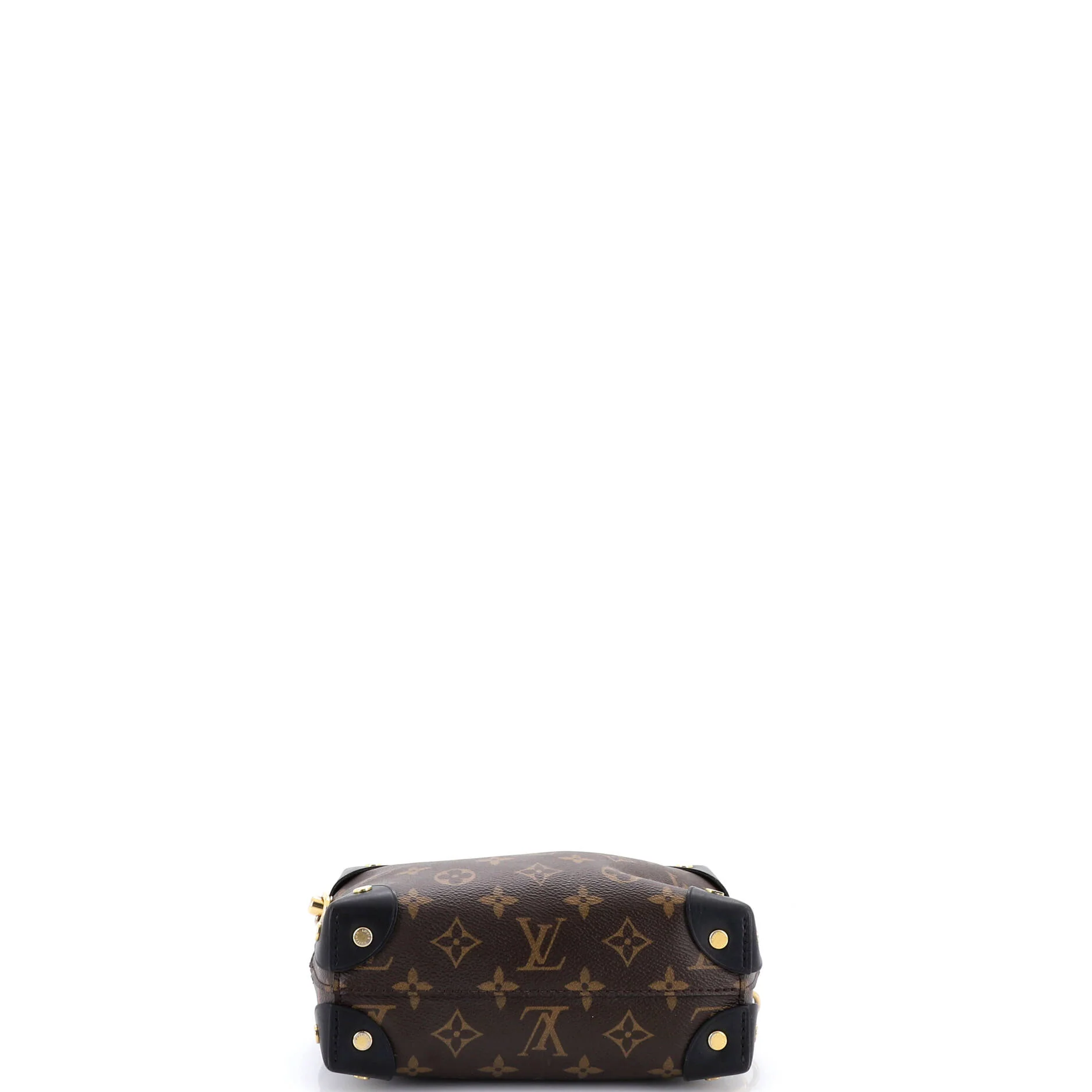 Petite Malle Souple Handbag Monogram Canvas with Leather - Image 4