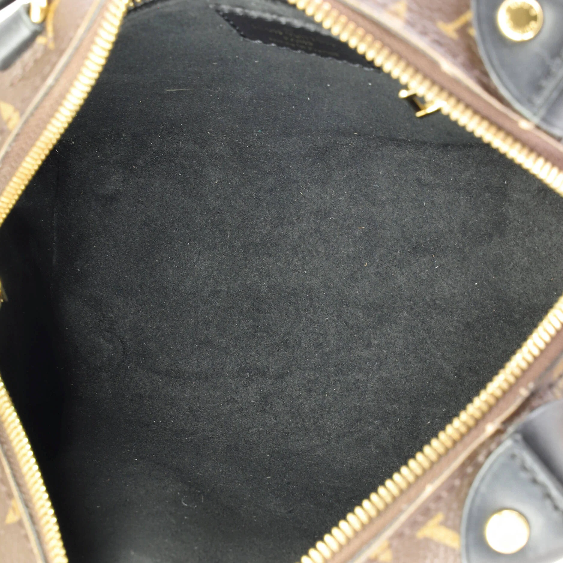 Petite Malle Souple Handbag Monogram Canvas with Leather - Image 5