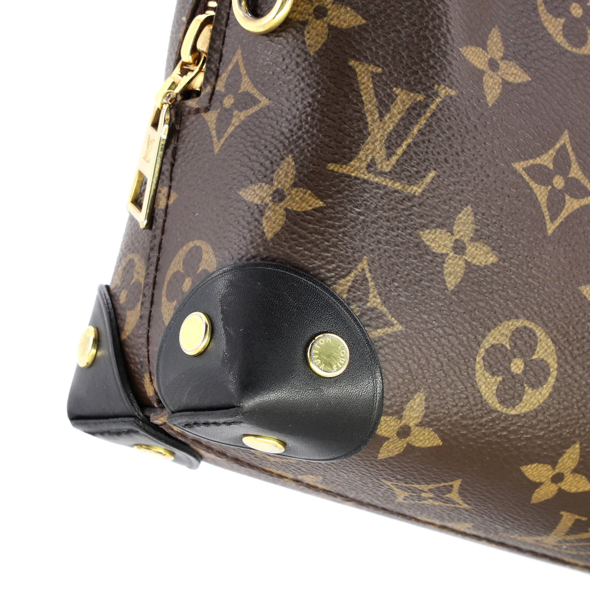 Petite Malle Souple Handbag Monogram Canvas with Leather - Image 7