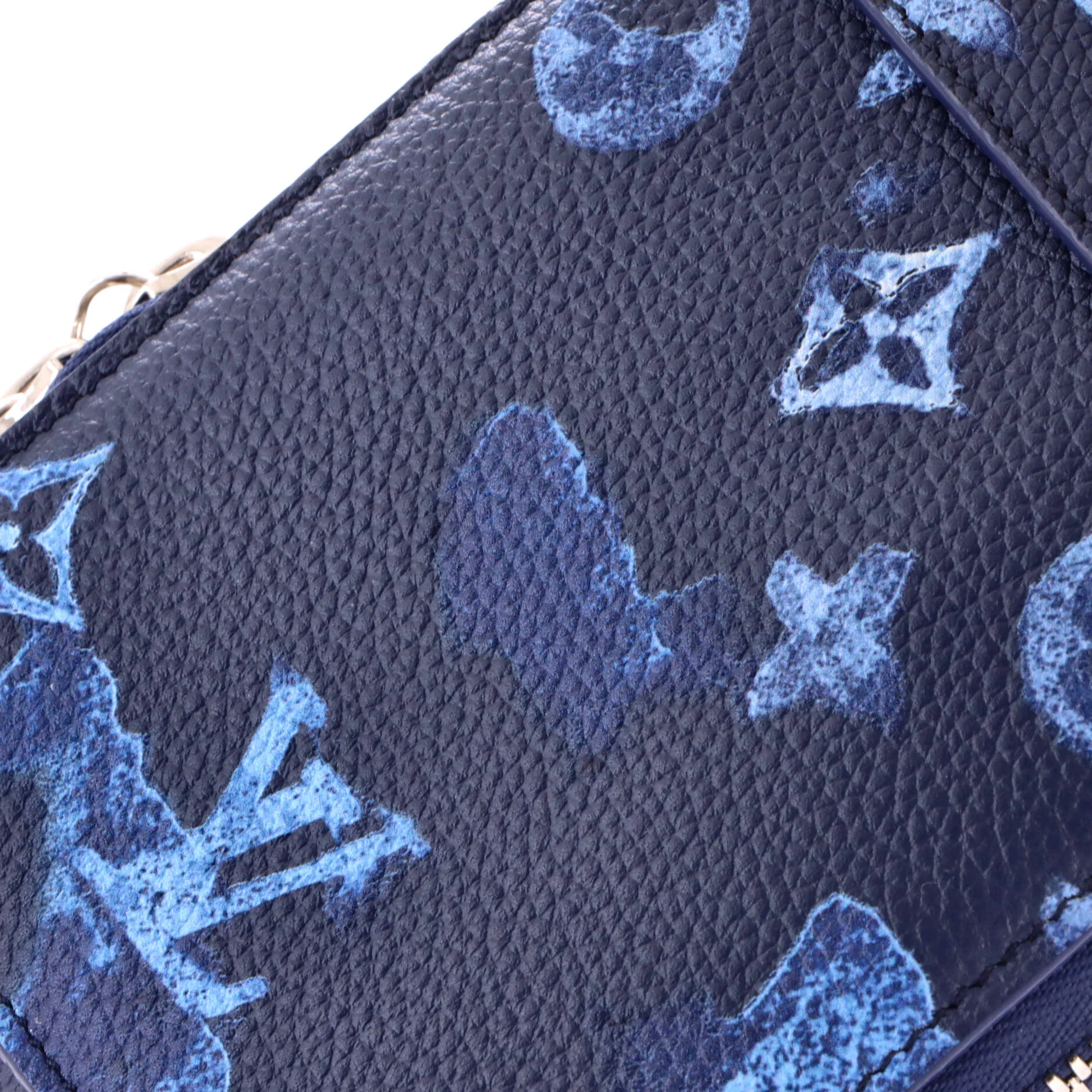 Phone Pouch Limited Edition Monogram Ink Watercolor Leather - Image 6