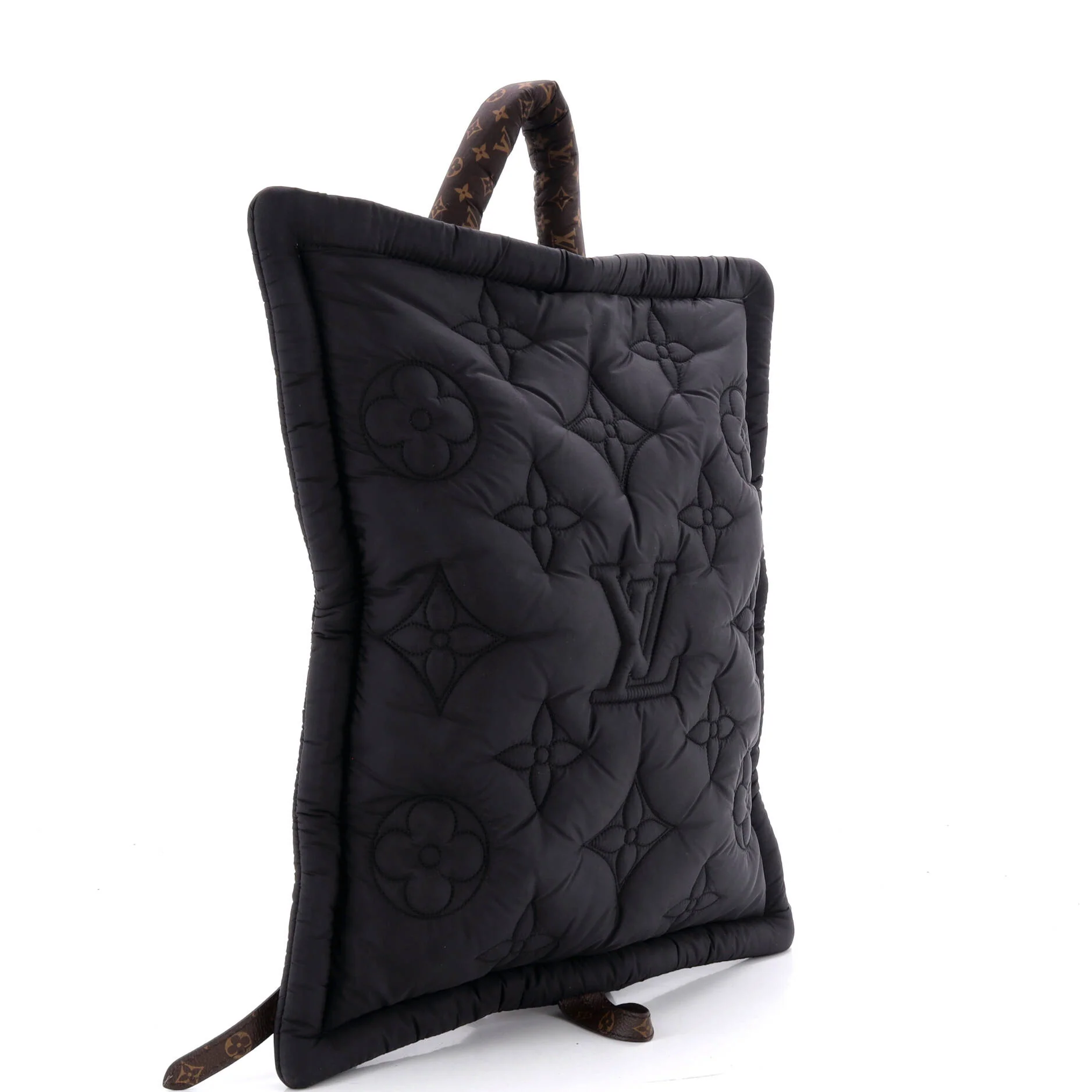 Pillow Backpack Monogram Quilted Econyl Nylon - Image 2