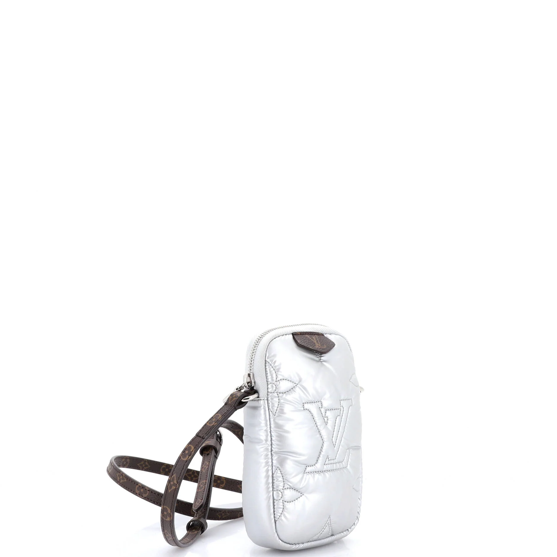 Pillow Phone Pouch Monogram Quilted Econyl Nylon - Image 2