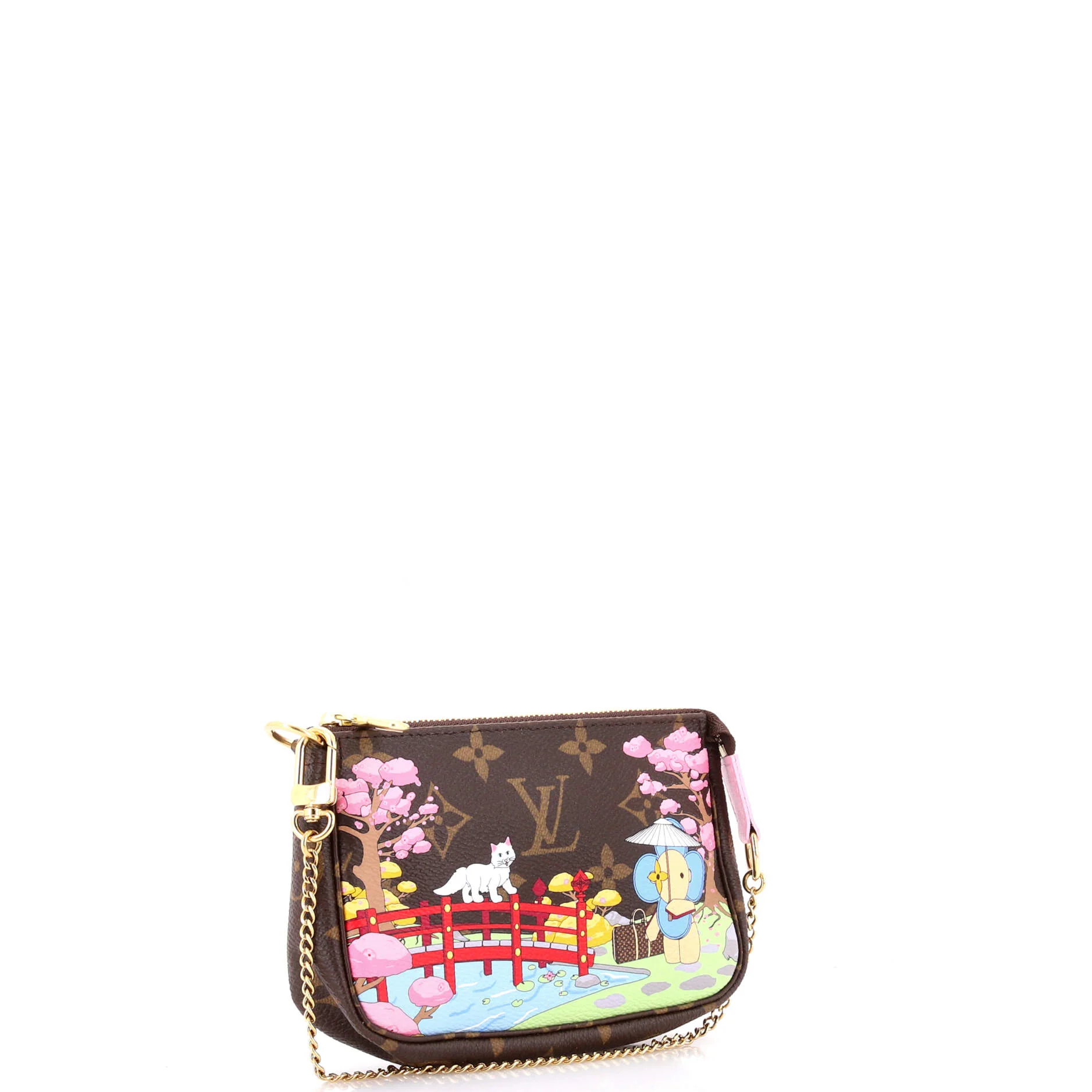 Pochette Accessoires Limited Edition Vivienne Xmas Monogram Canvas Mini - Image 2