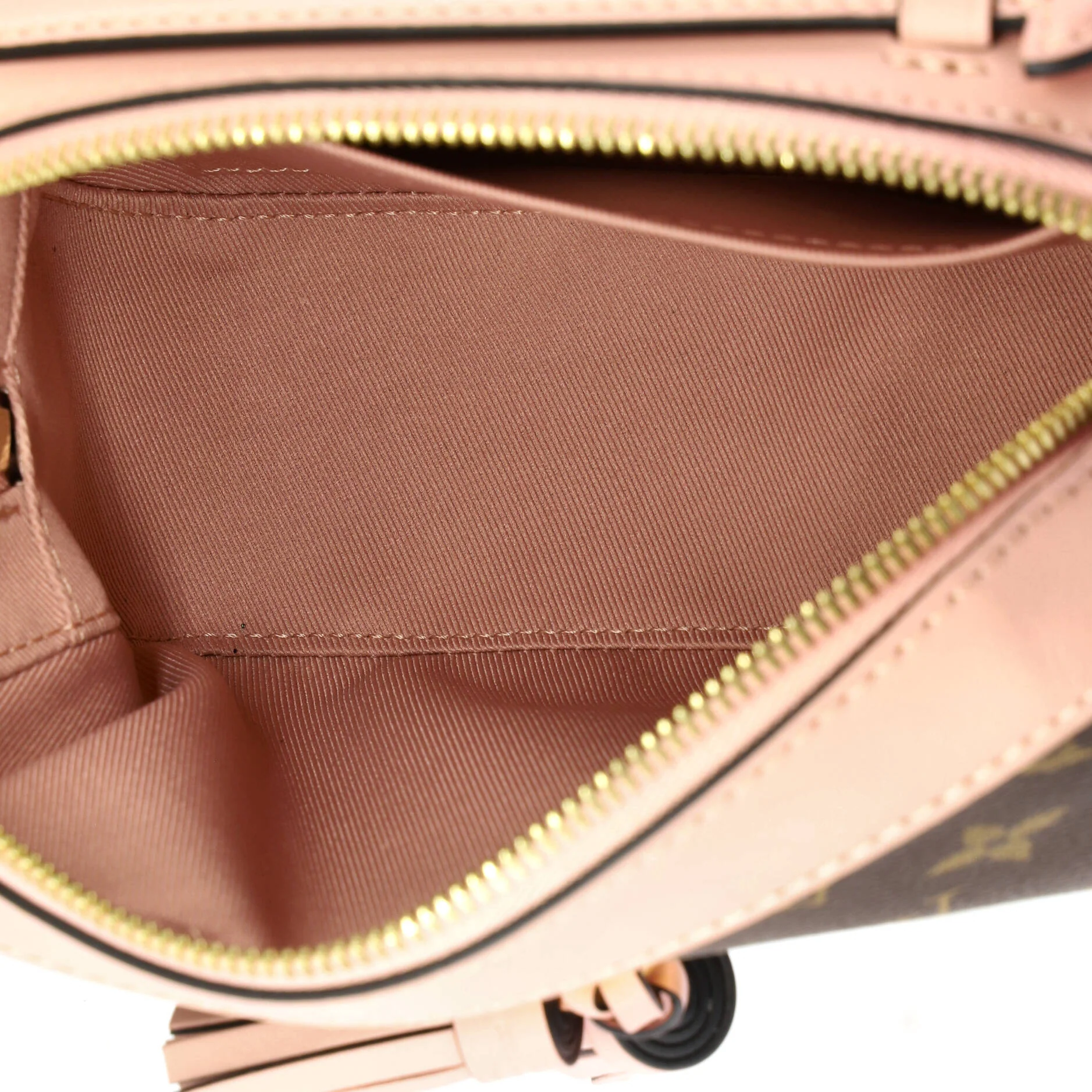 Saintonge Handbag Monogram Canvas with Leather - Image 5