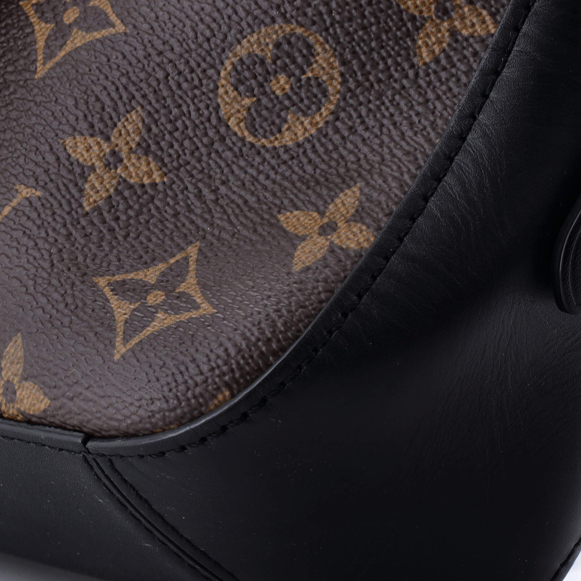 Saintonge Handbag Monogram Canvas with Leather - Image 6
