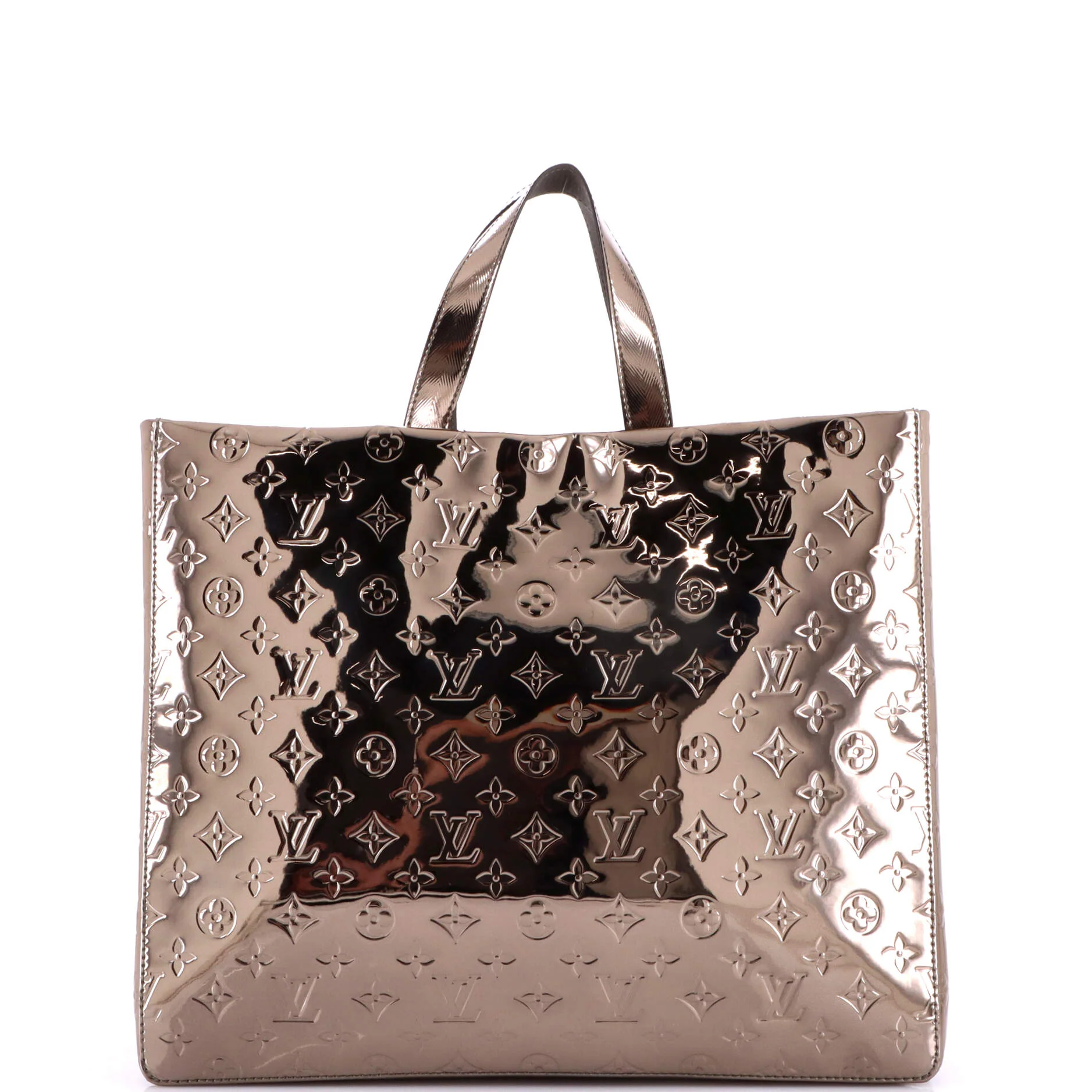 Shopper Tote Monogram Mirror Coated Canvas MM - Image 3