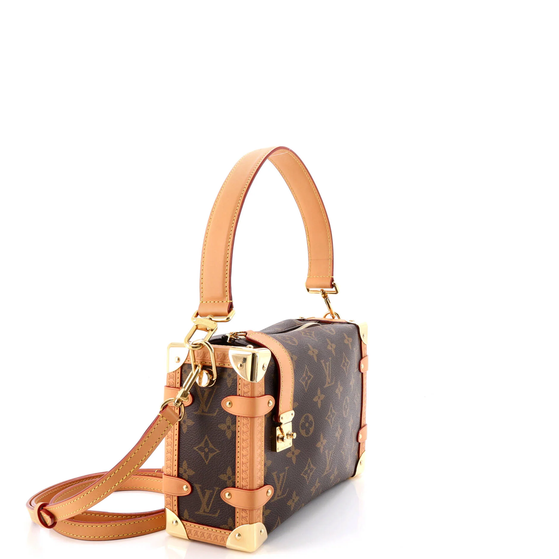 Side Trunk Handbag Monogram Canvas MM - Image 2