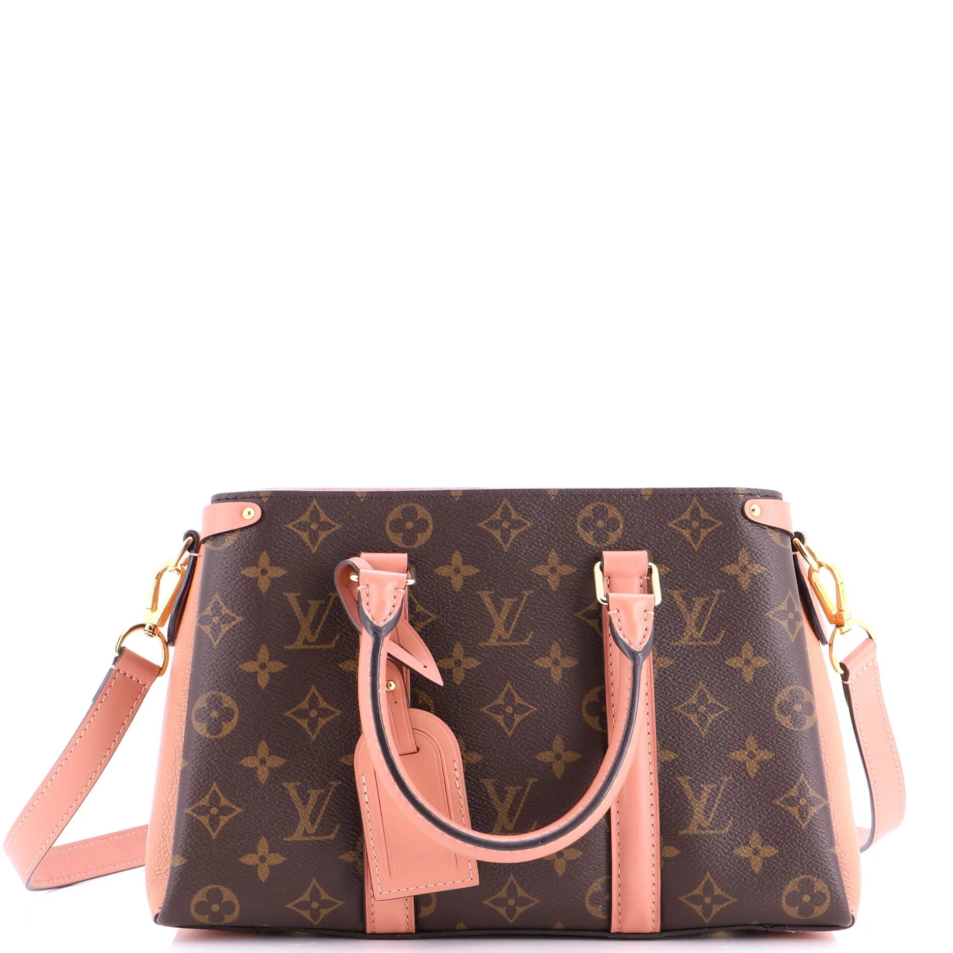 Soufflot Tote Monogram Canvas with Leather BB