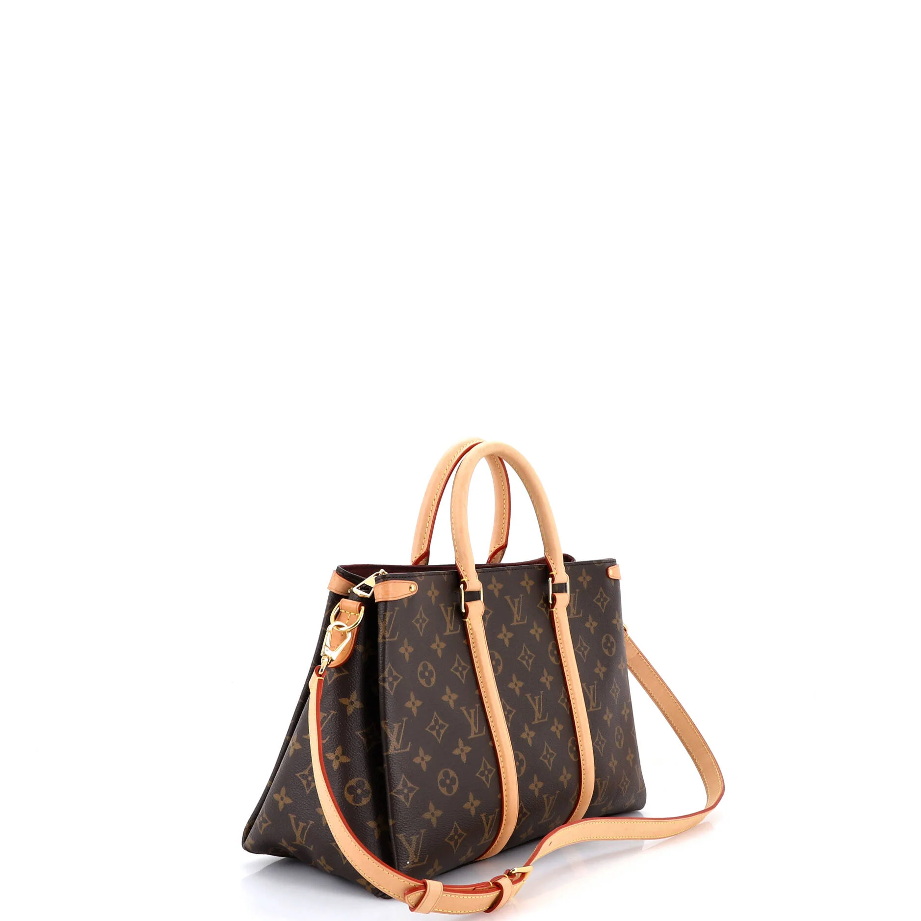 Soufflot Tote Monogram Canvas with Leather MM - Image 2