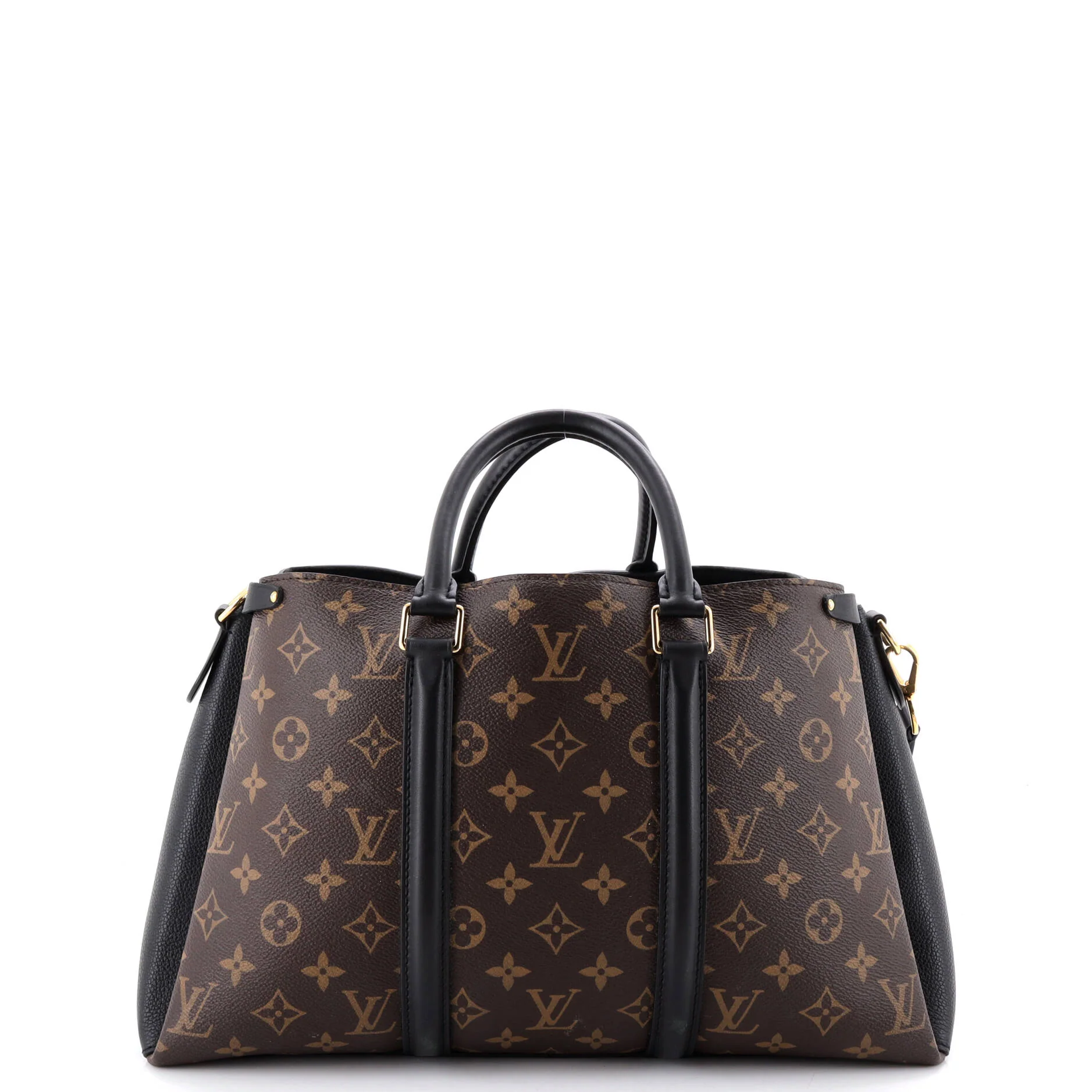 Soufflot Tote Monogram Canvas with Leather MM - Image 3