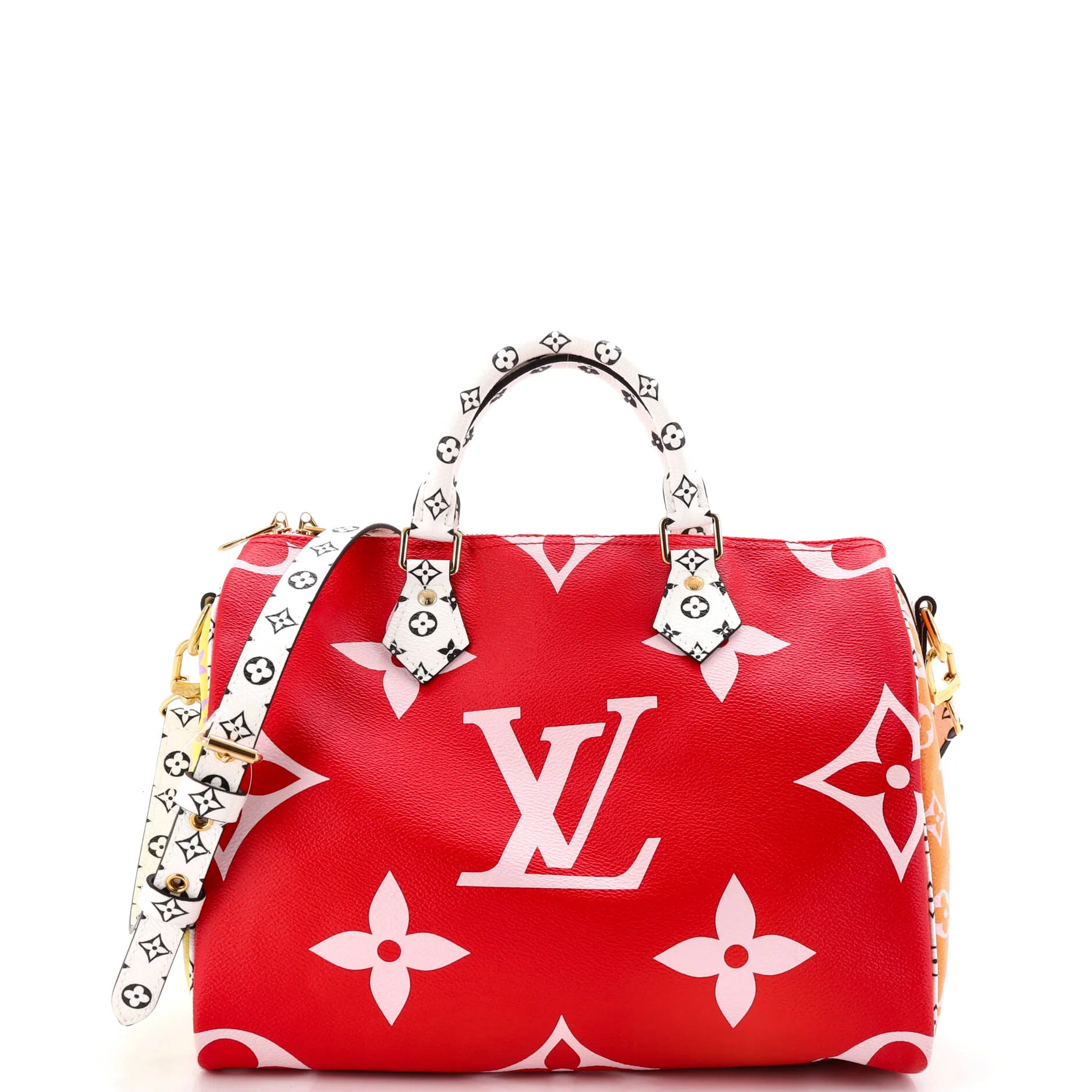 Speedy Bandouliere Bag Limited Edition Colored Monogram Giant 30
