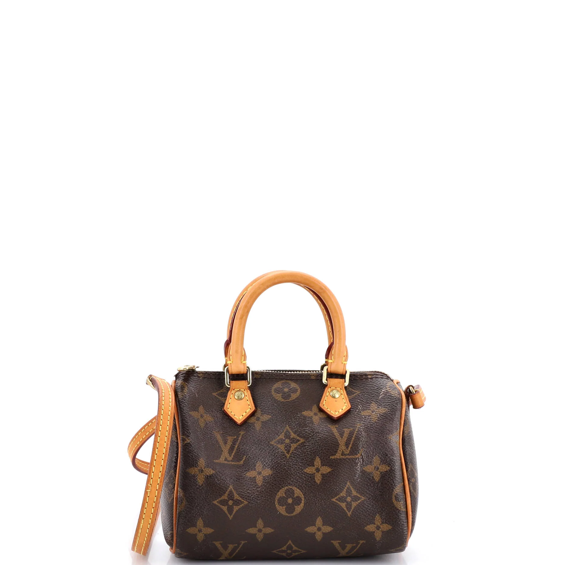 Speedy Bandouliere Bag Monogram Canvas Nano