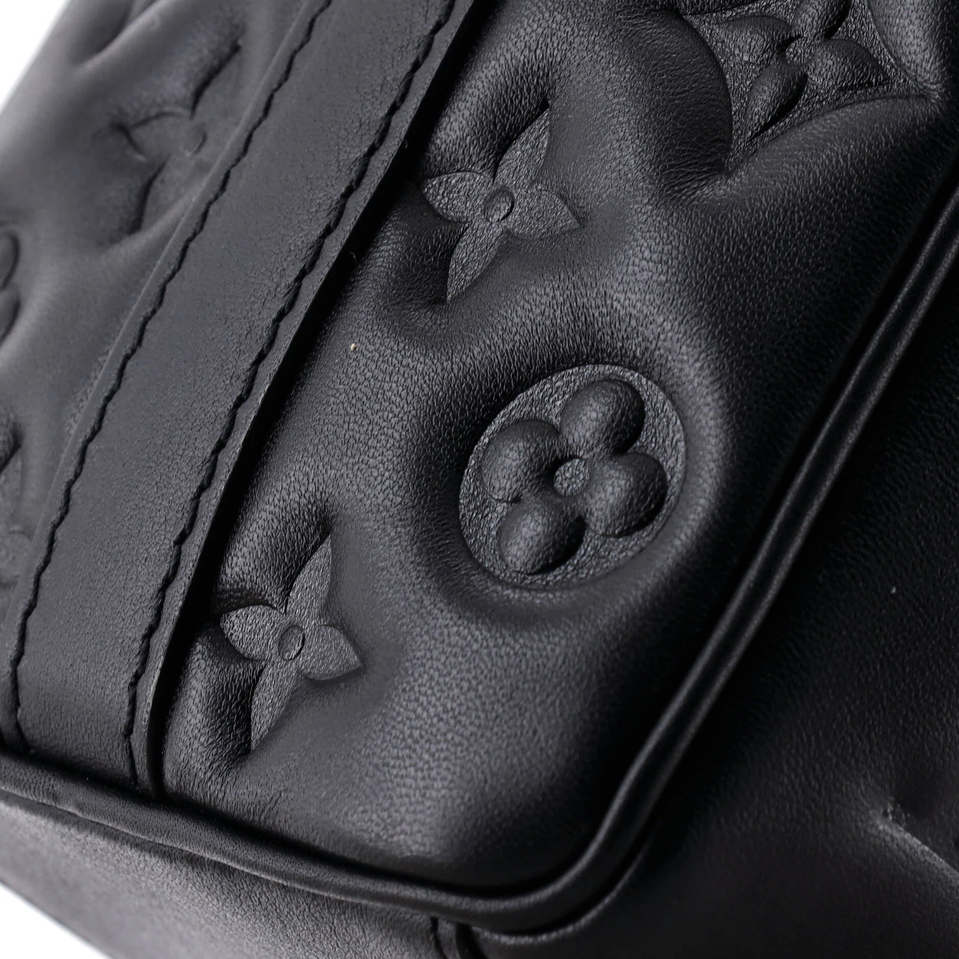 Speedy Bandouliere Bag Monogram Embossed Lambskin 22 - Image 6