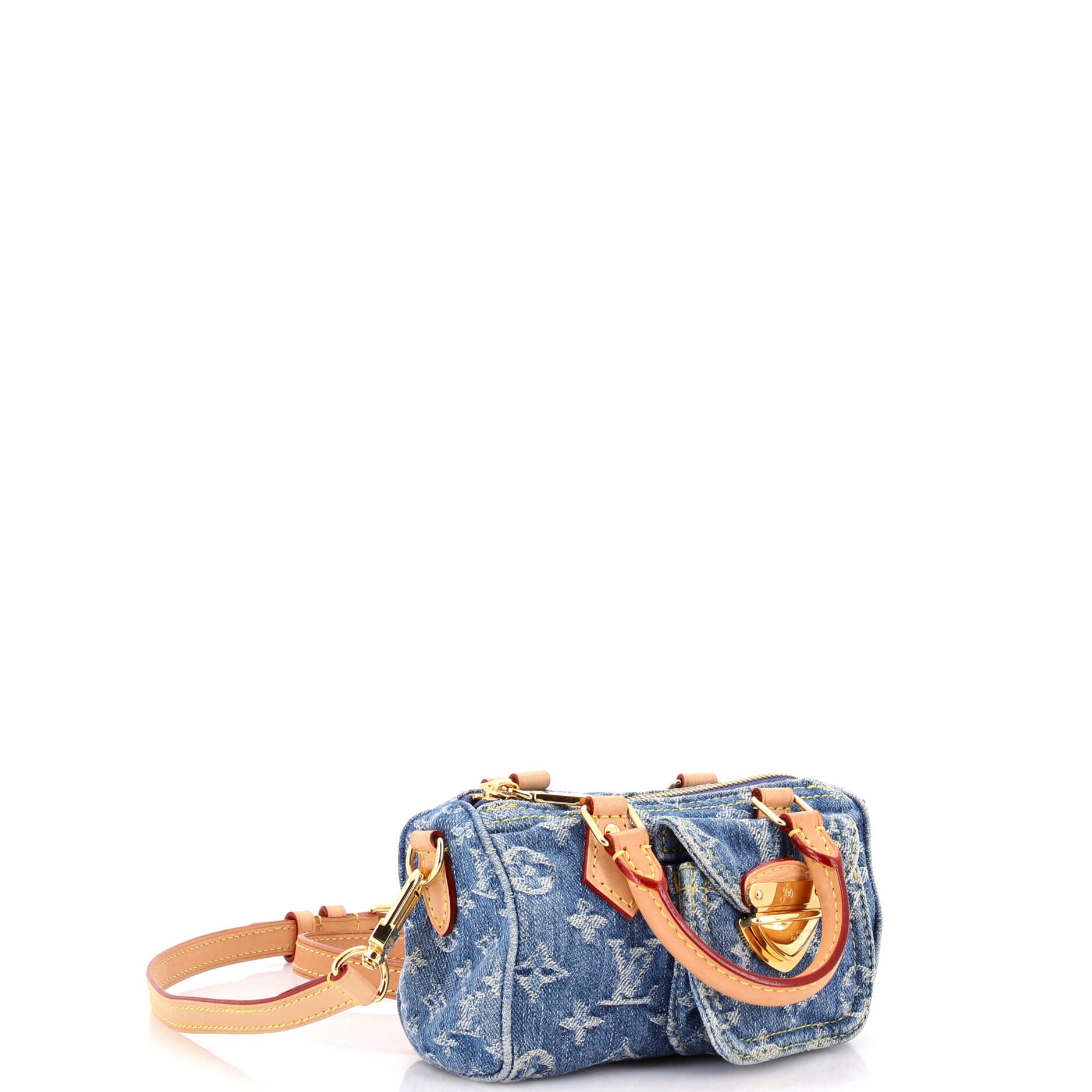 Speedy Bandouliere LV Remix Monogram Denim Nano - Image 2