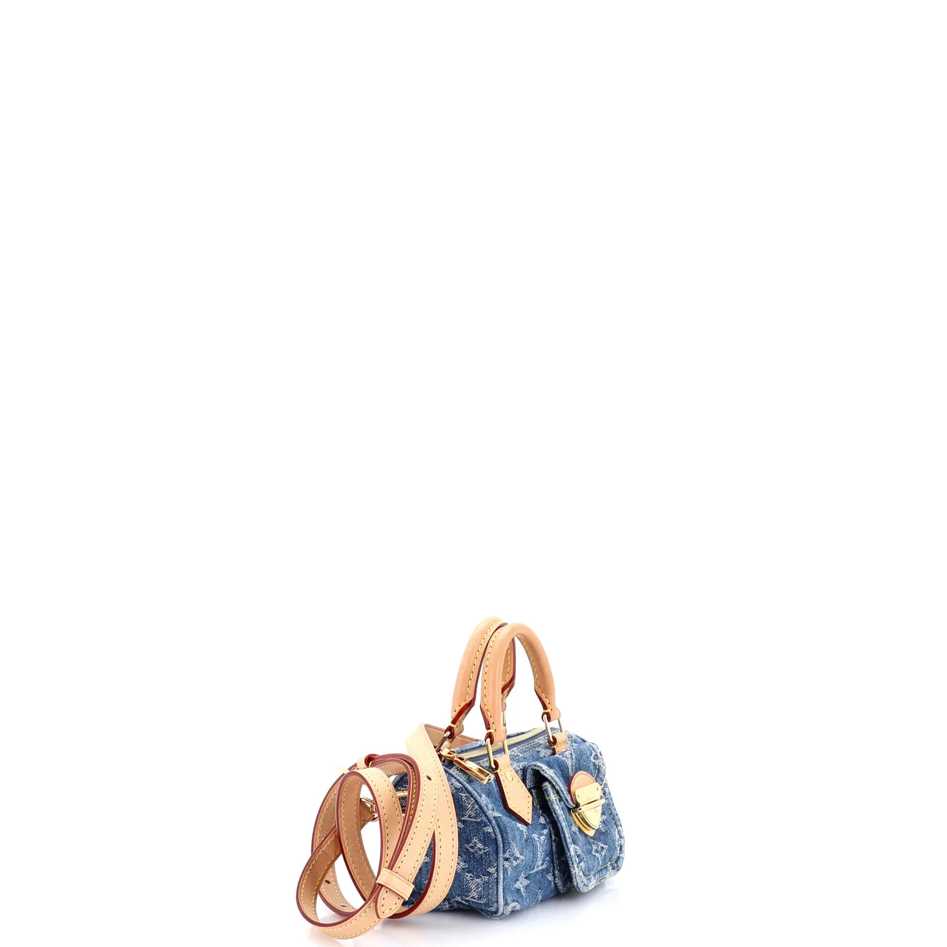Speedy Bandouliere NM Bag Monogram Denim Nano - Image 2