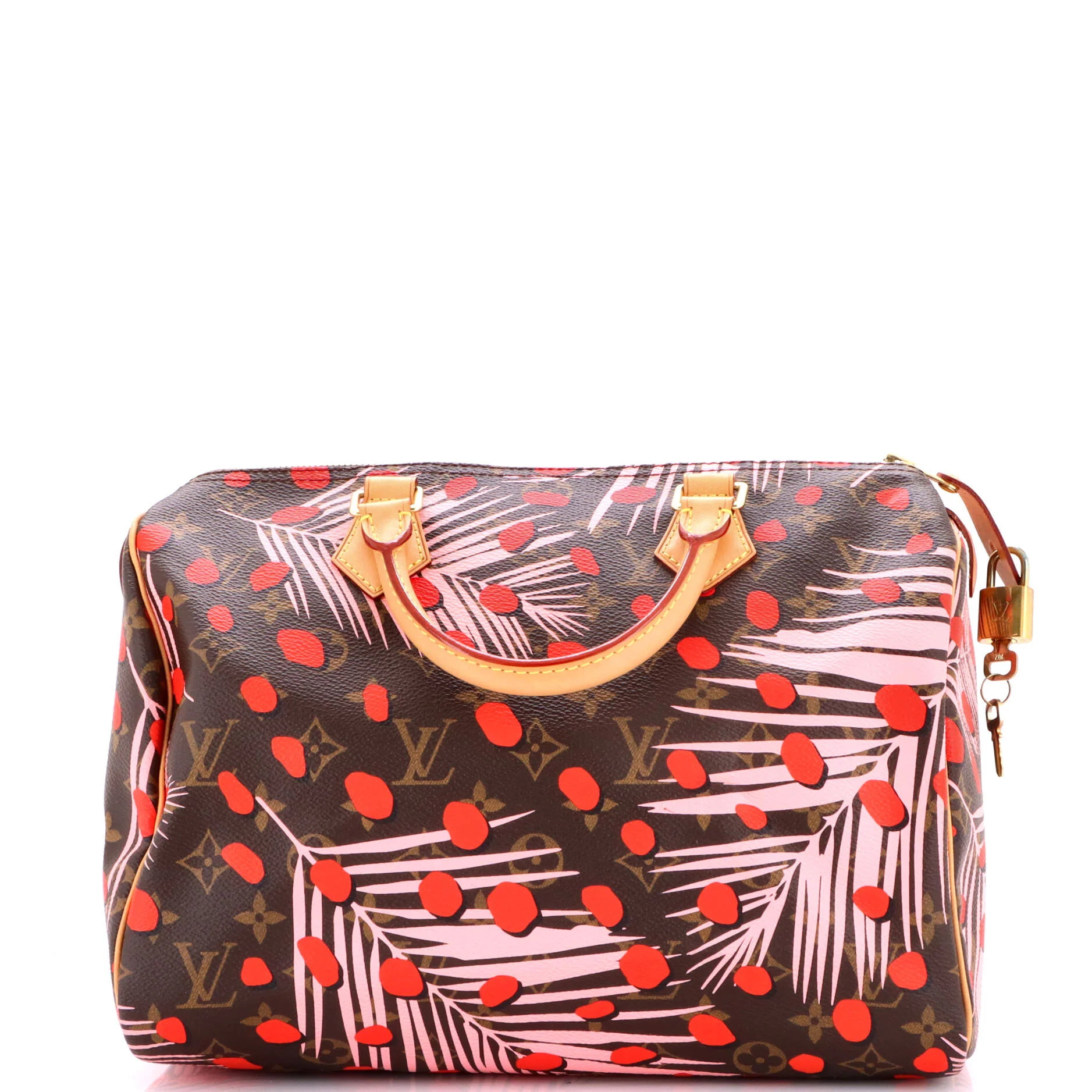 Speedy Handbag Limited Edition Monogram Jungle Dots 30