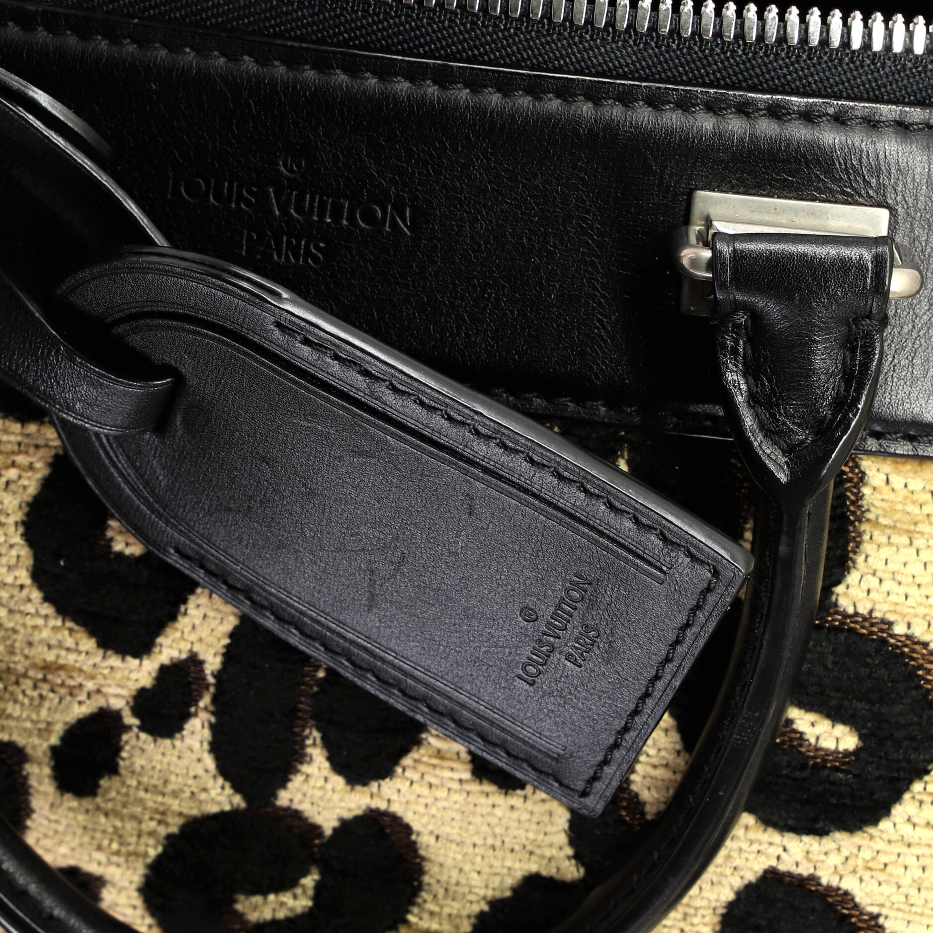 Speedy Handbag Limited Edition Stephen Sprouse Leopard Chenille - Image 8