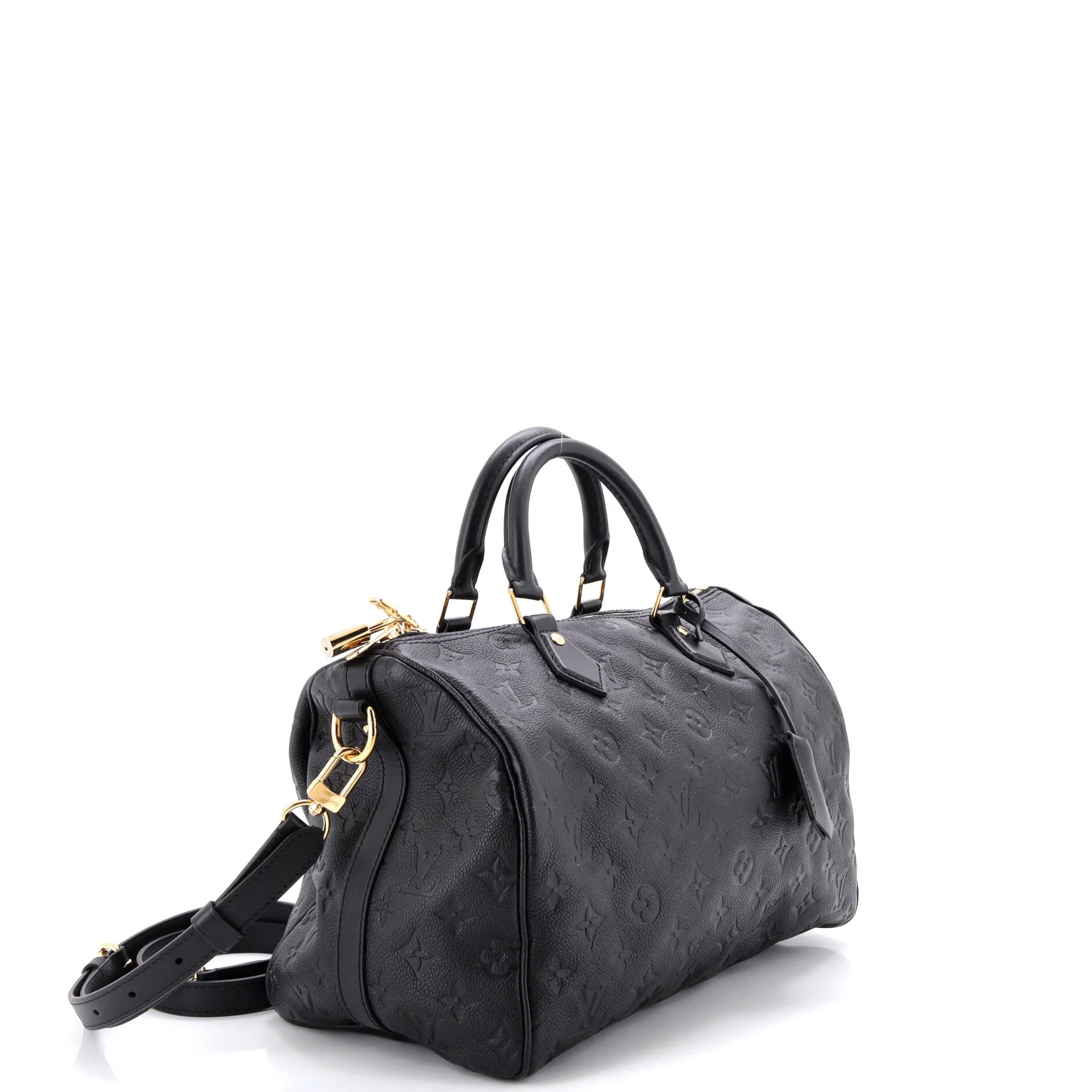 Speedy Soft Bandouliere Bag Monogram Empreinte Leather 30 - Image 2