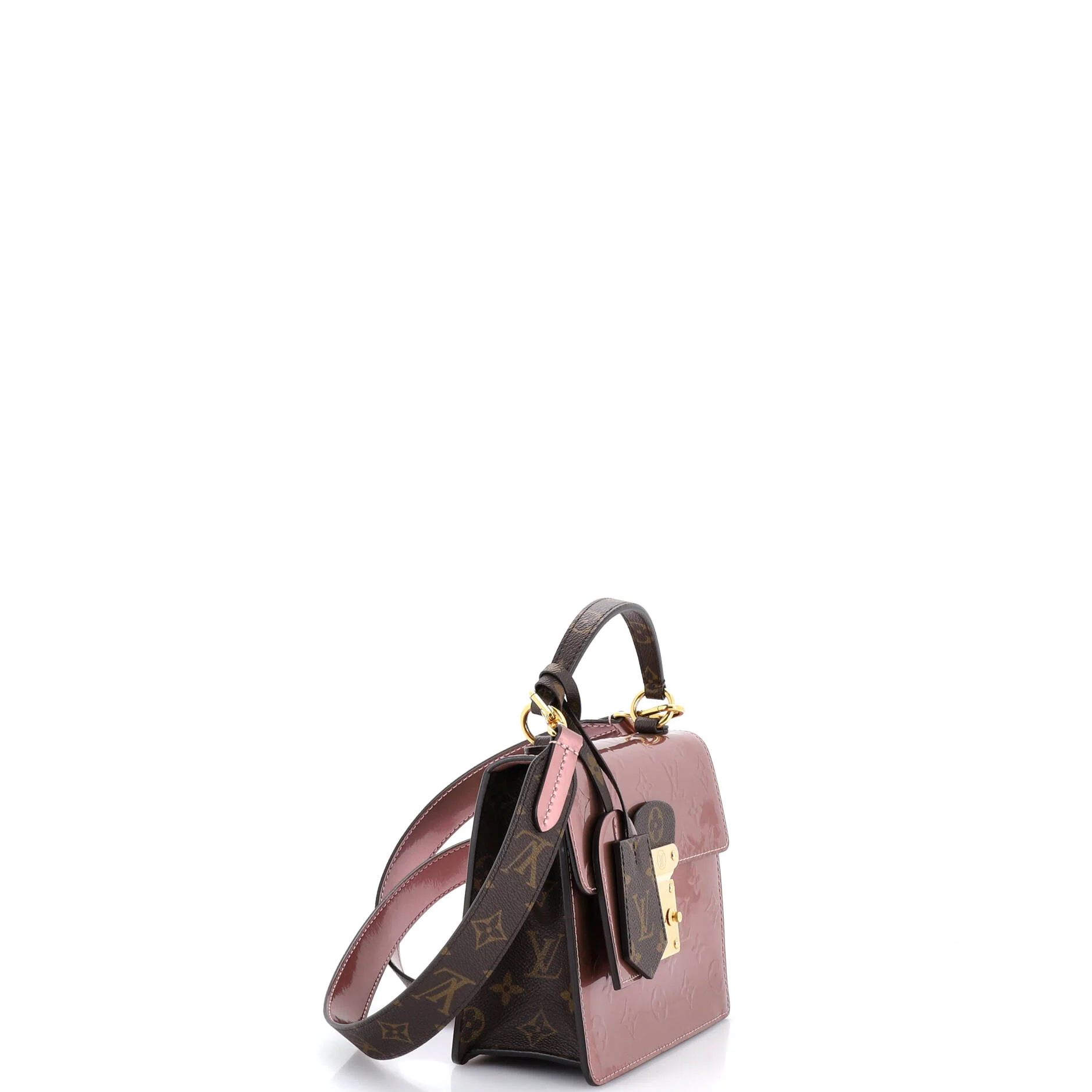 Spring Street NM Handbag Monogram Vernis with Monogram Canvas - Image 2