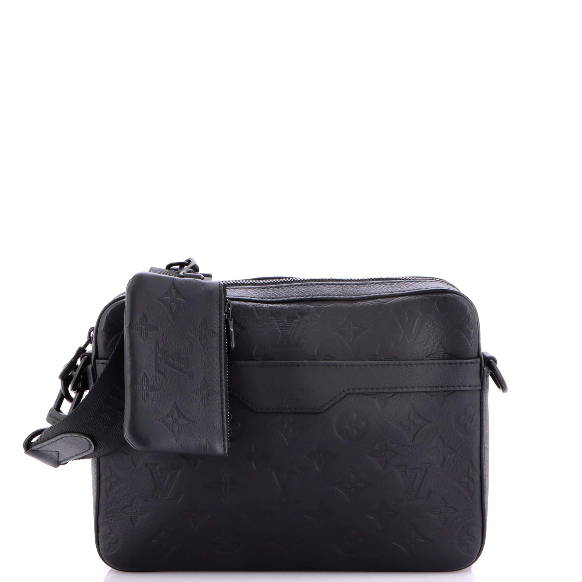 Trio Messenger Bag Monogram Shadow Leather