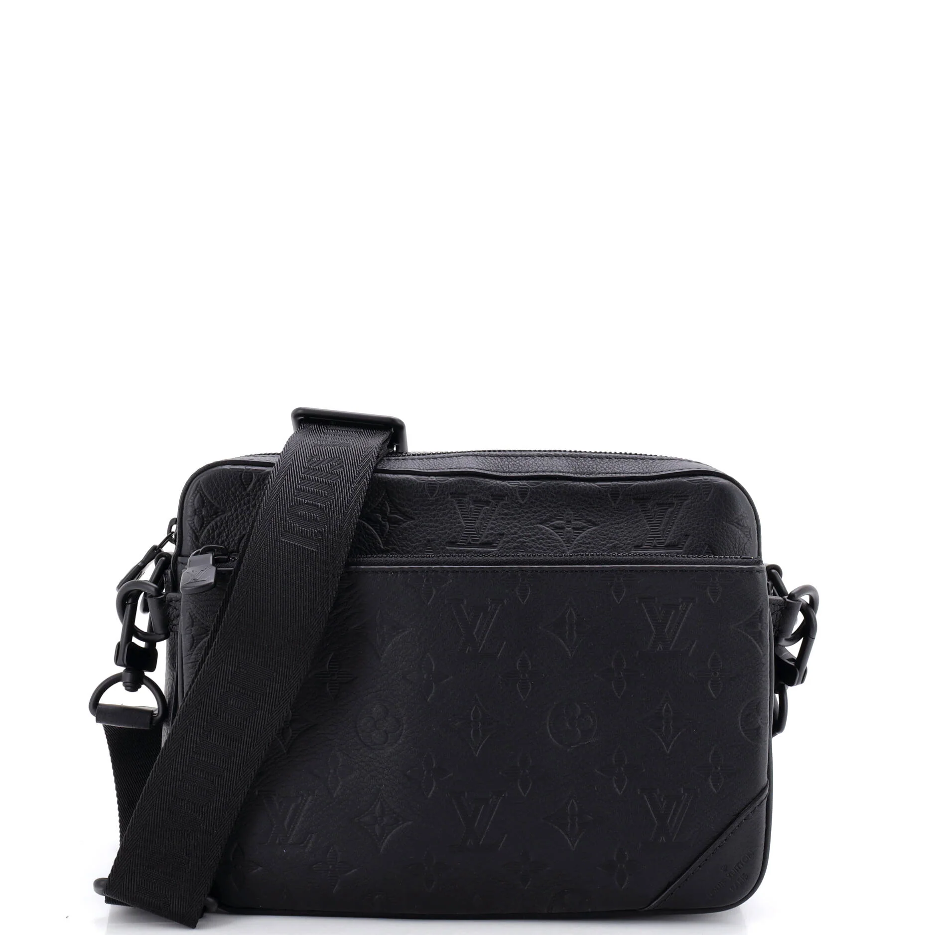 Trio Messenger Bag Monogram Shadow Leather