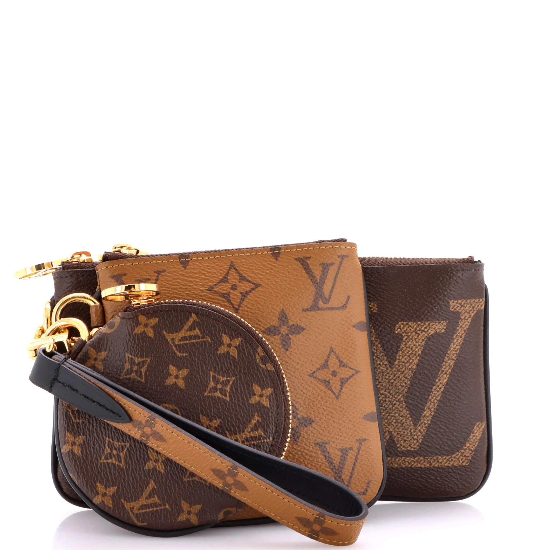 Trio Pouch Set Reverse Monogram Giant