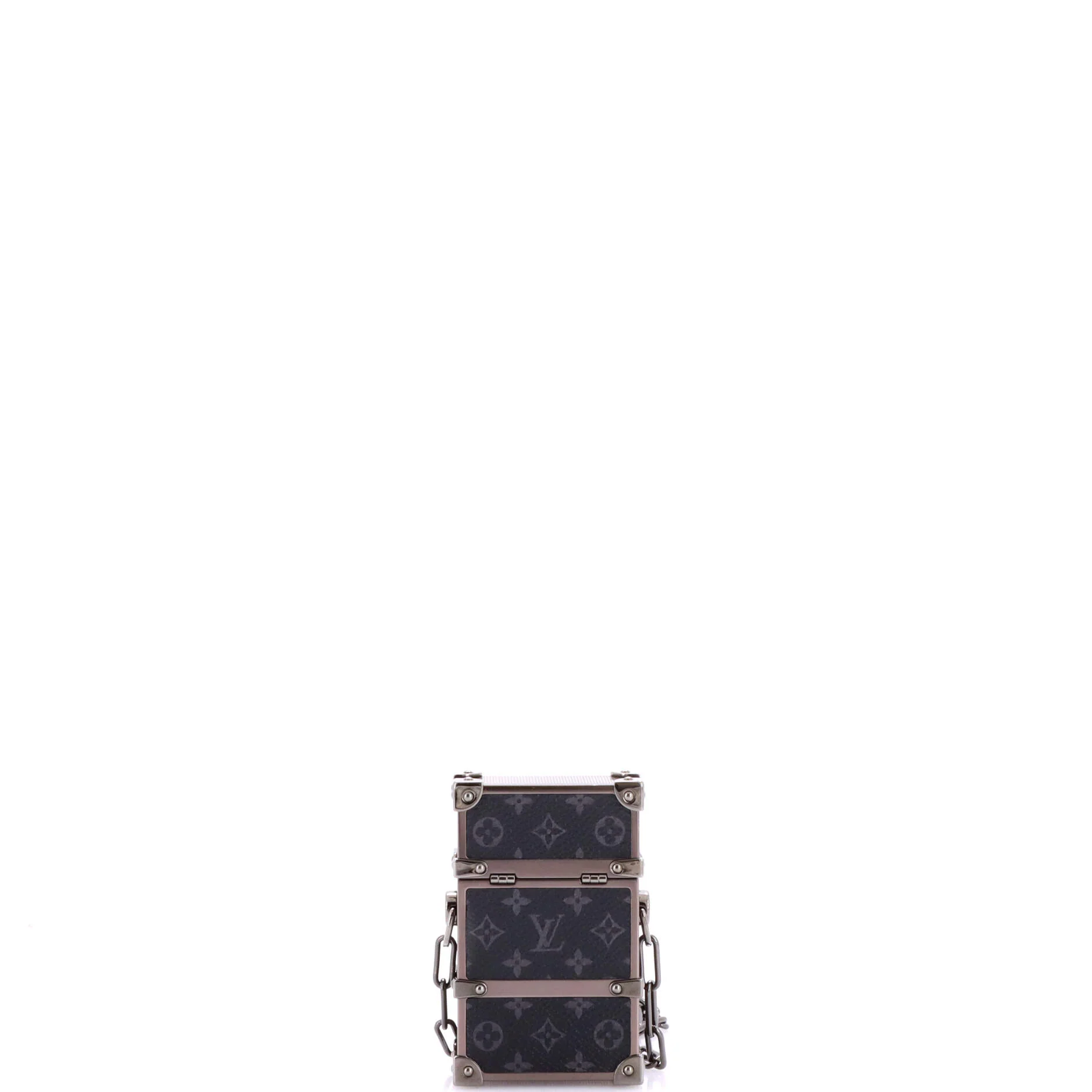 Trunk Box Pouch Monogram Eclipse Canvas - Image 3