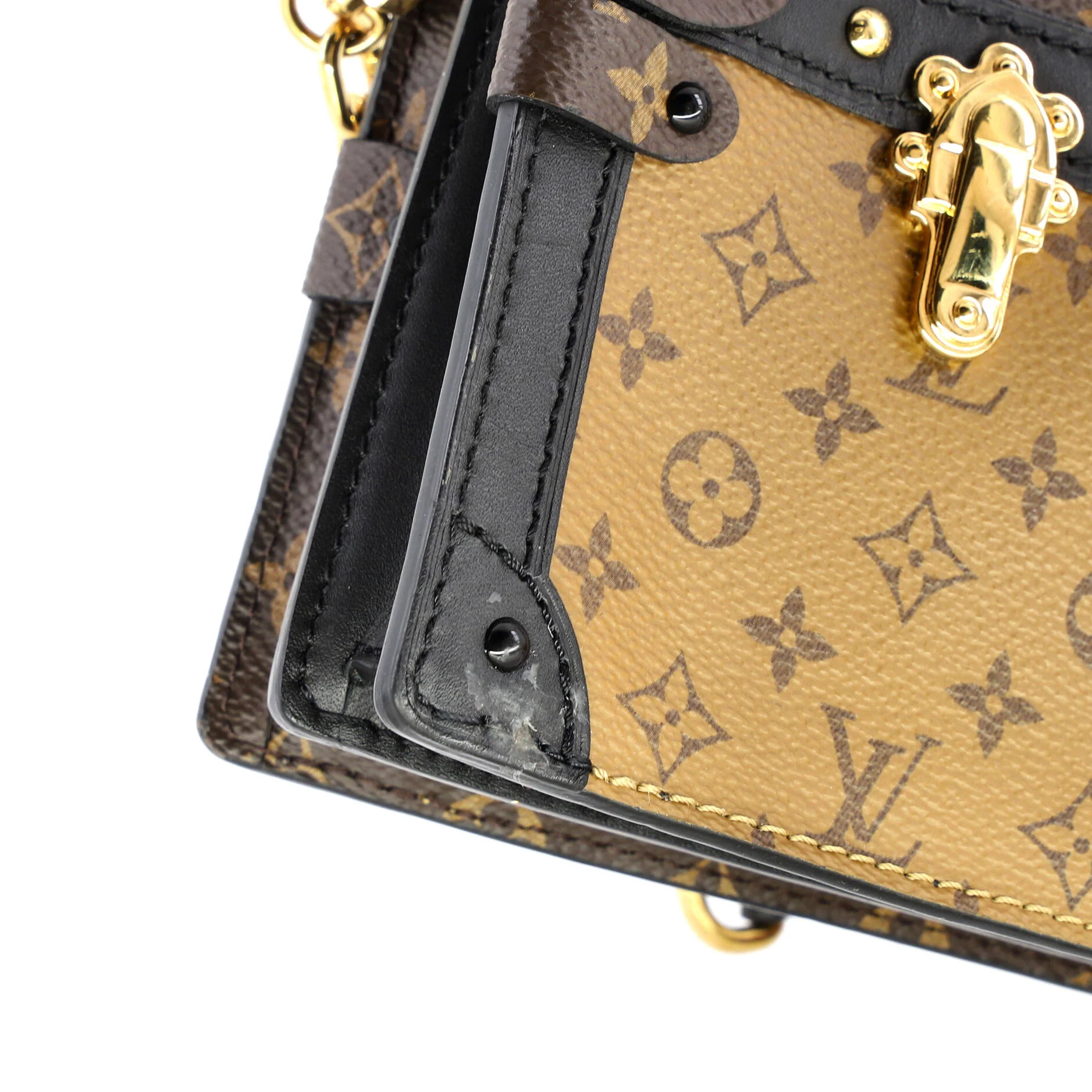 Trunk Clutch Reverse Monogram Canvas - Image 7