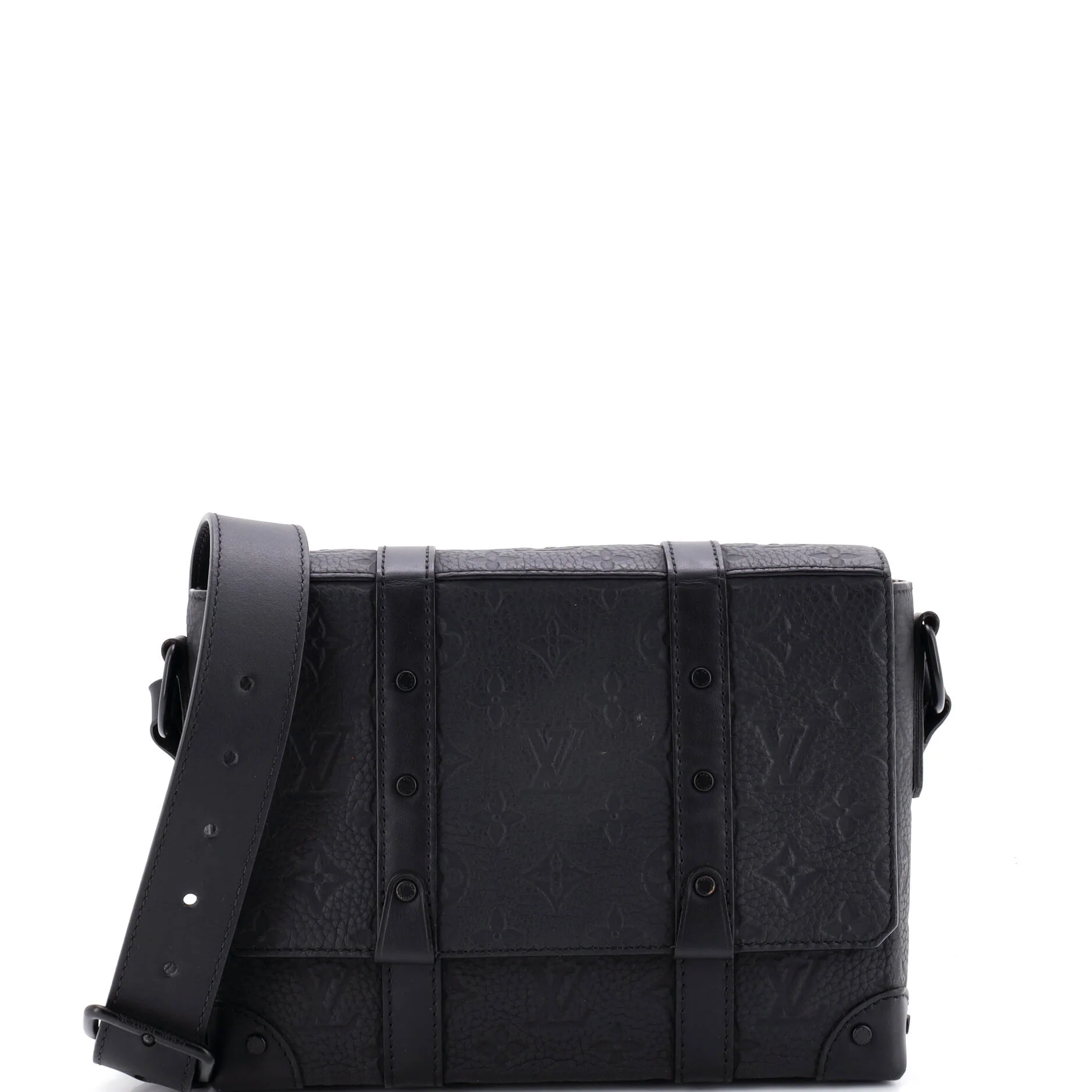 Trunk Messenger Bag Monogram Taurillon Leather PM