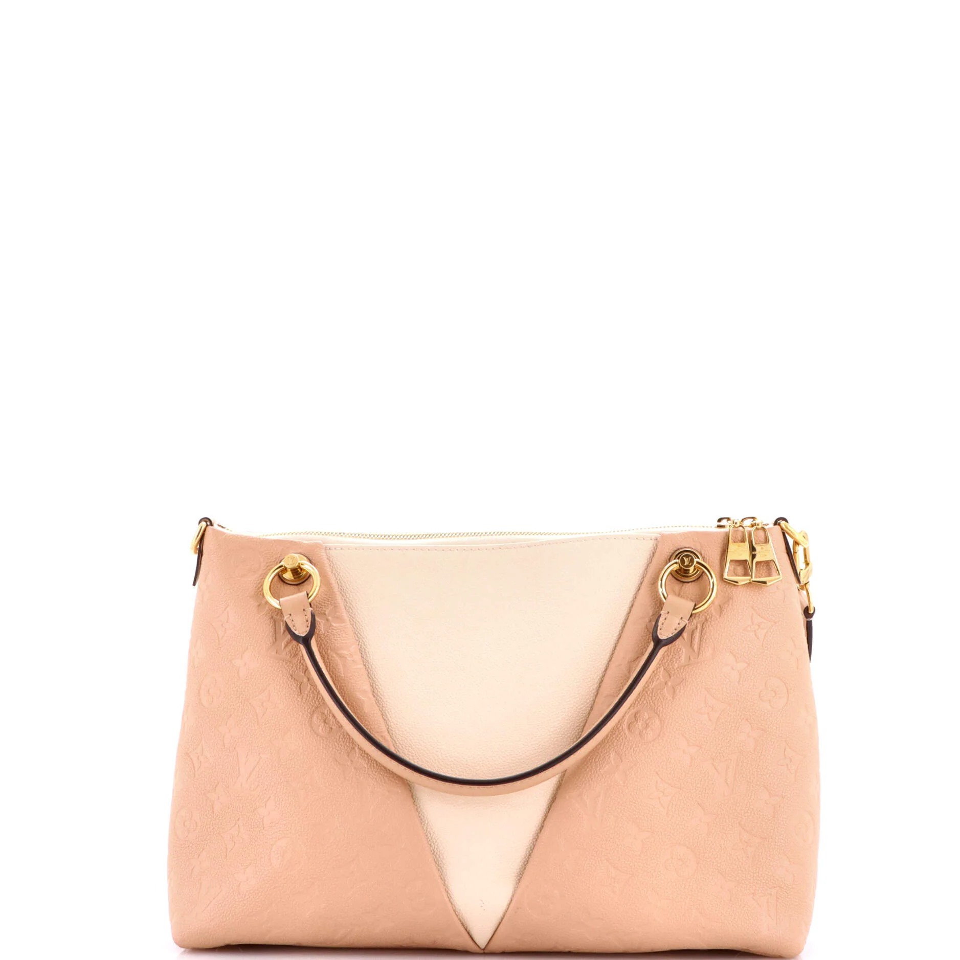 V Tote Monogram Empreinte Leather MM - Image 3