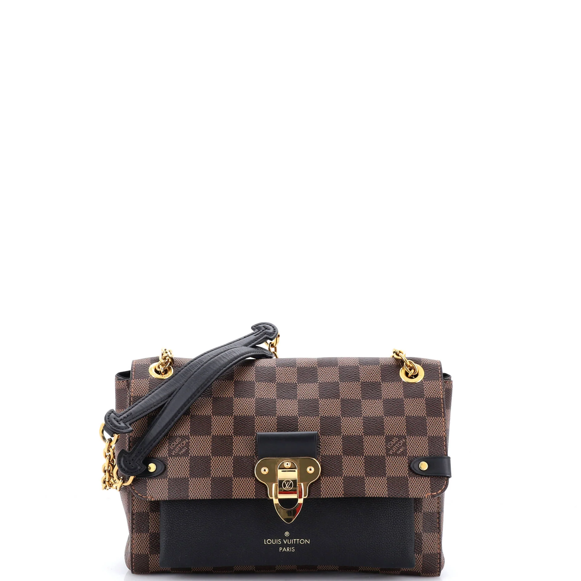Vavin Handbag Damier with Leather PM