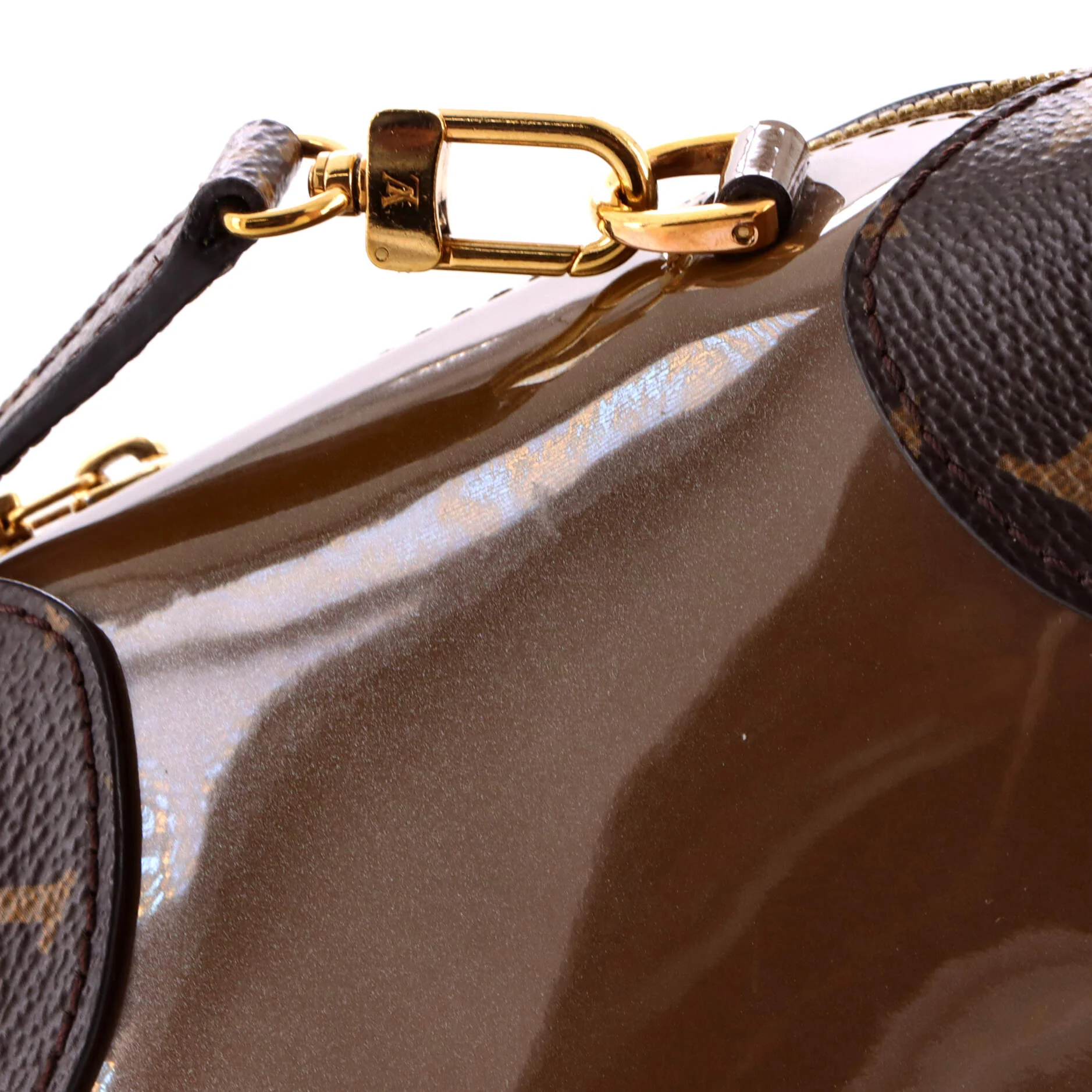 Venice Handbag Vernis with Monogram Canvas - Image 6