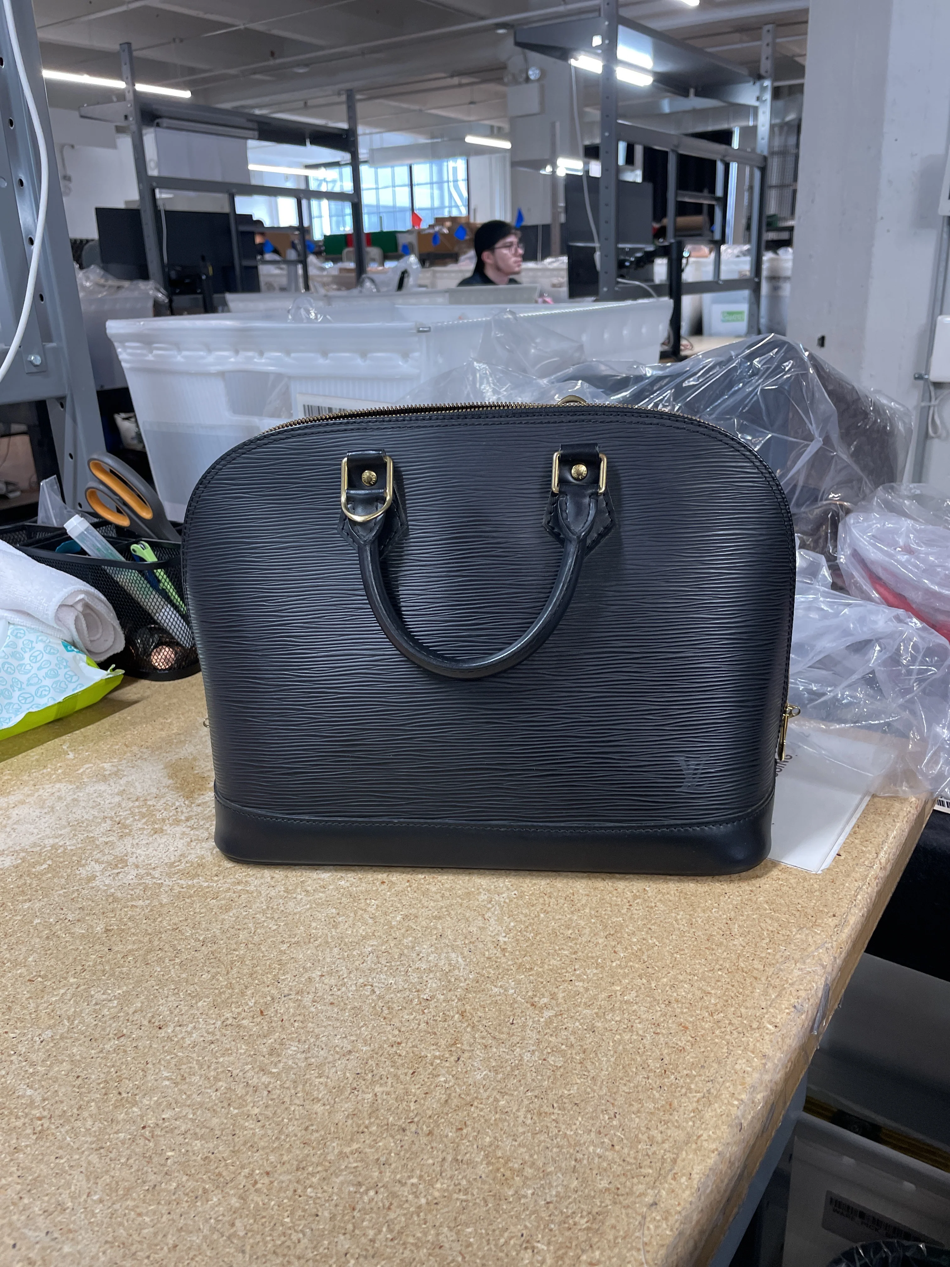 Vintage Alma Handbag Epi Leather PM - Image 9