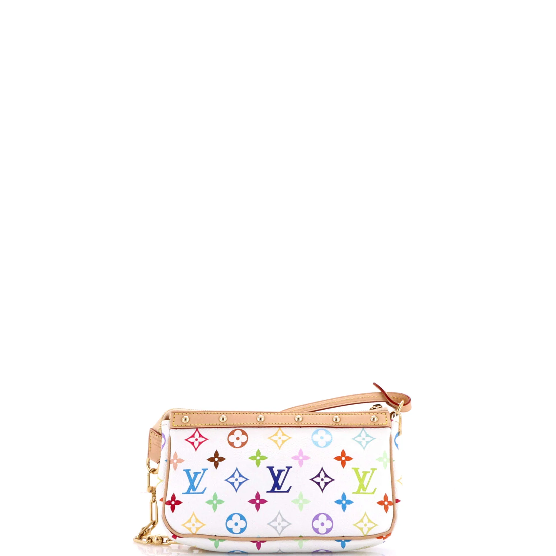 x Takashi Murakami Chain Pochette Accessoires NM Monogram Multicolor - Image 3
