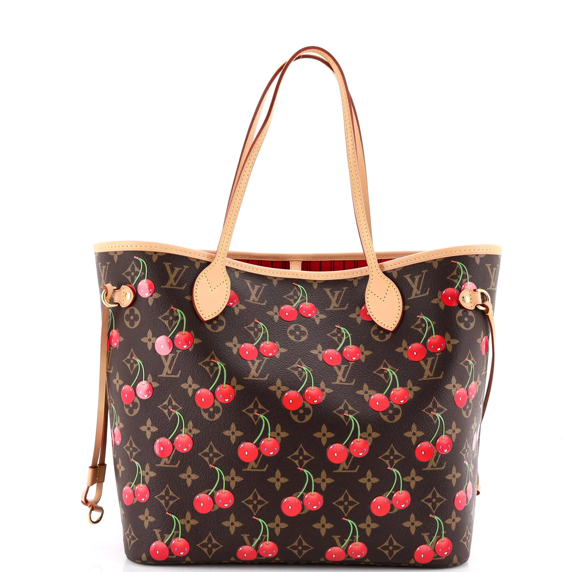 x Takashi Murakami Neverfull NM Tote Limited Edition Monogram Cerises MM