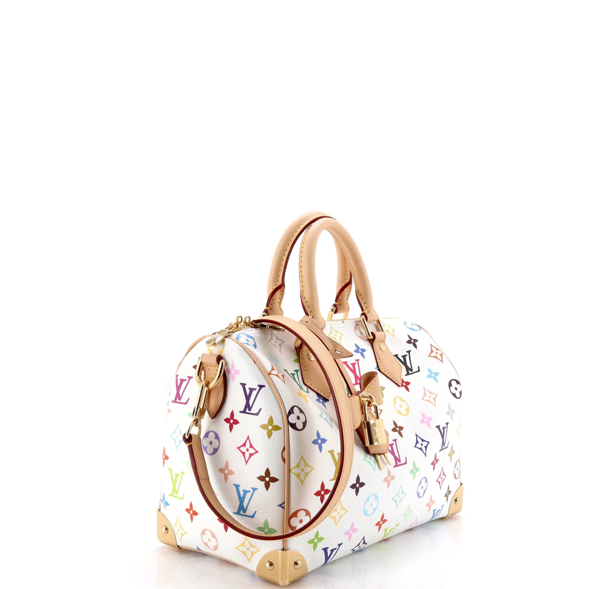 x Takashi Murakami Speedy Soft Bandouliere Bag Monogram Multicolor 25 - Image 2