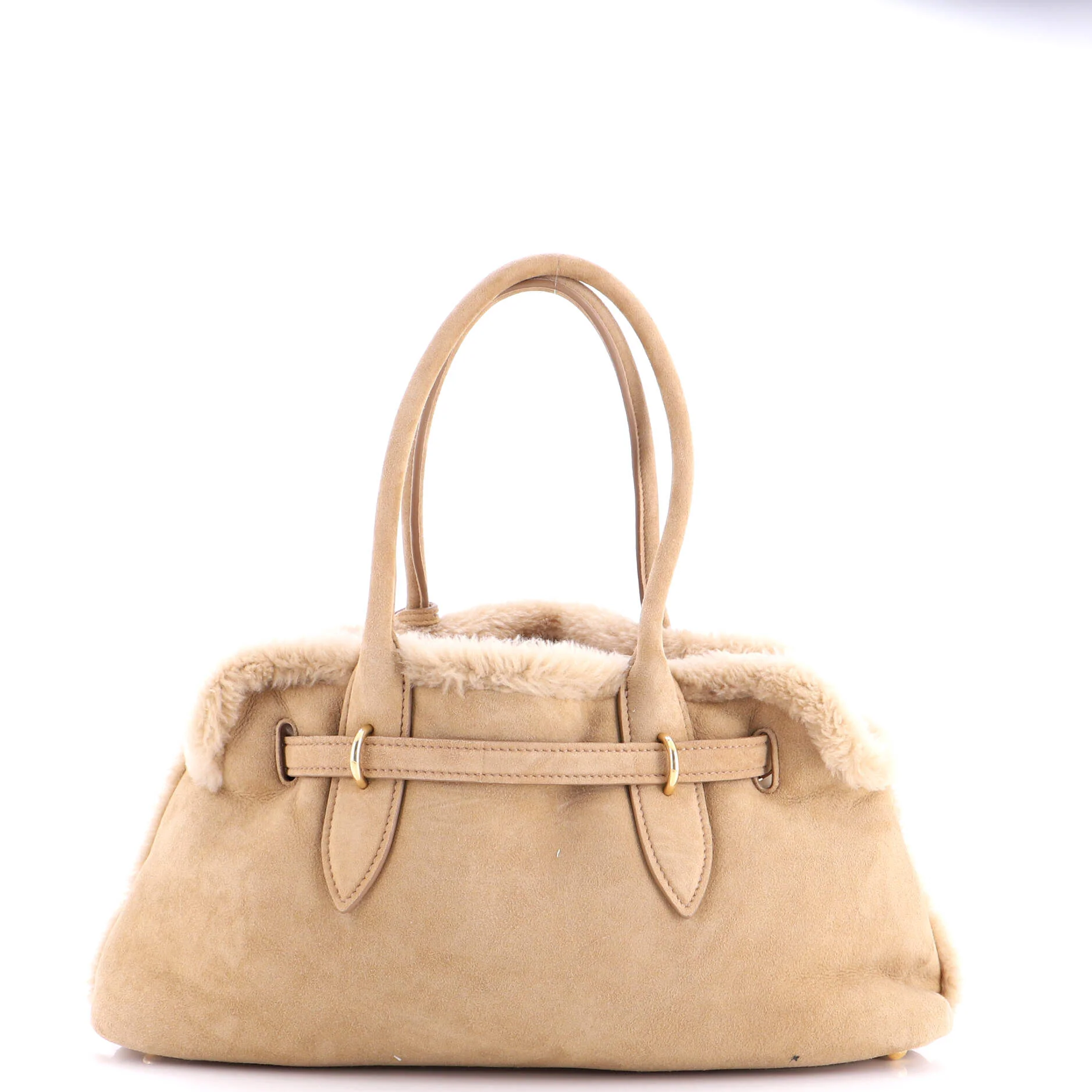 Aventure Tote Suede with Shearling Large - Image 4