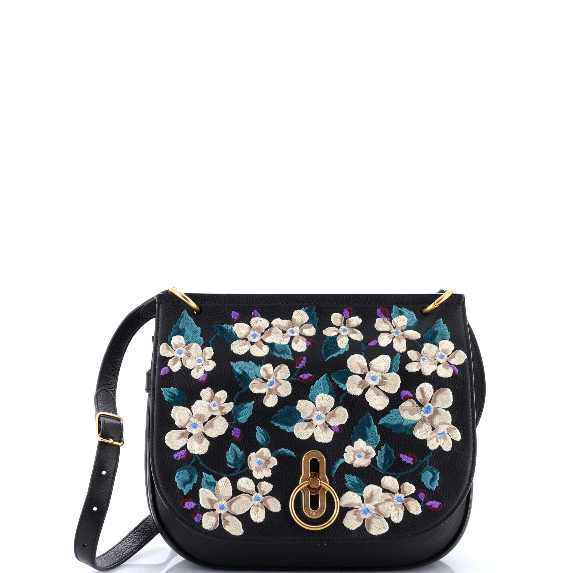 Amberley Crossbody Bag Embroidered Leather Medium