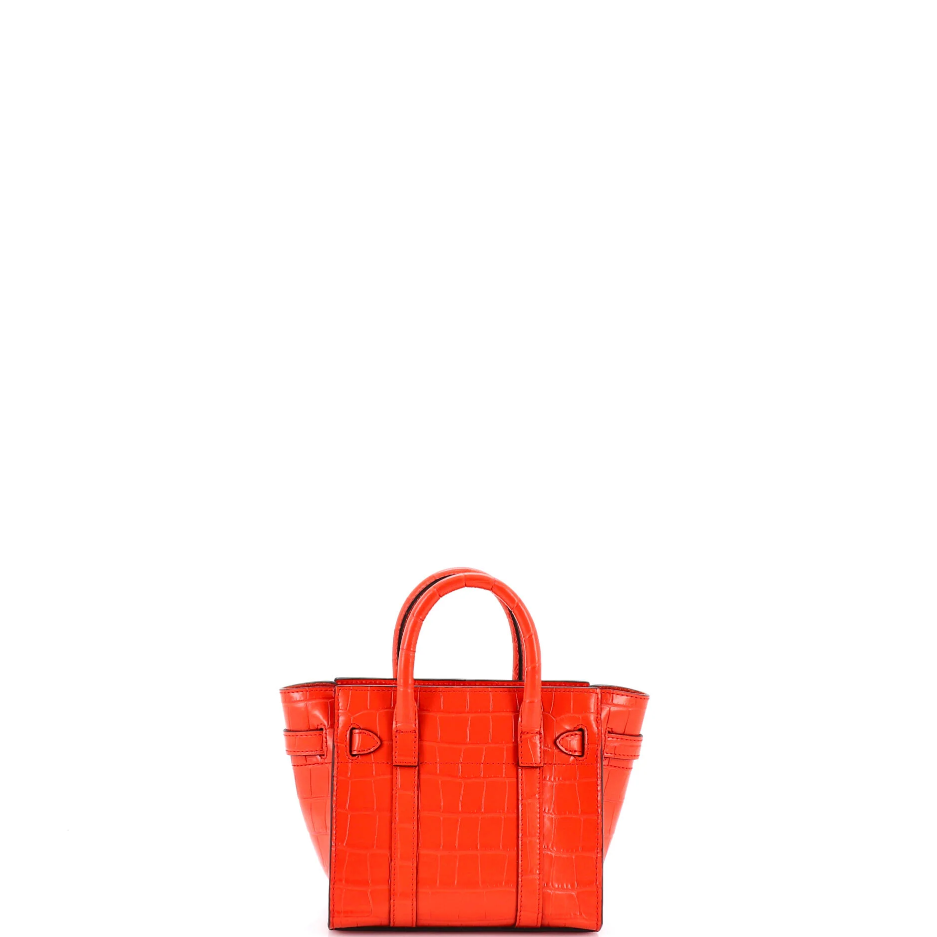 Bayswater Zipped Tote Crocodile Embossed Leather Micro - Image 3