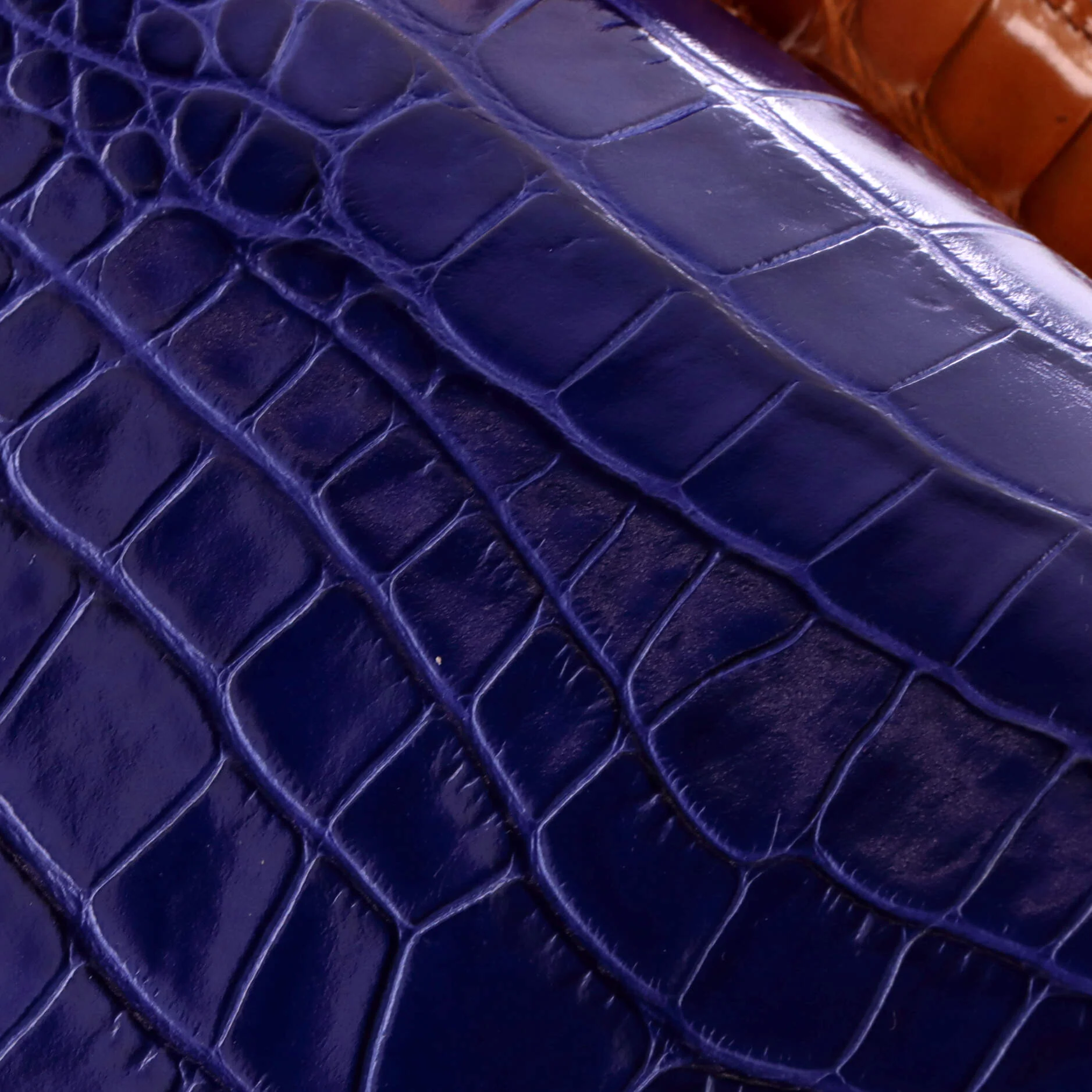Harlow Satchel Crocodile Embossed Leather Medium - Image 7