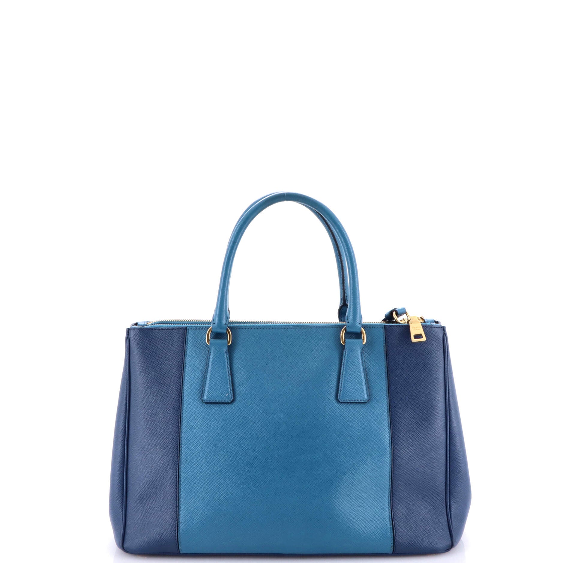 Bicolor Double Zip Lux Tote Saffiano Leather Medium - Image 3