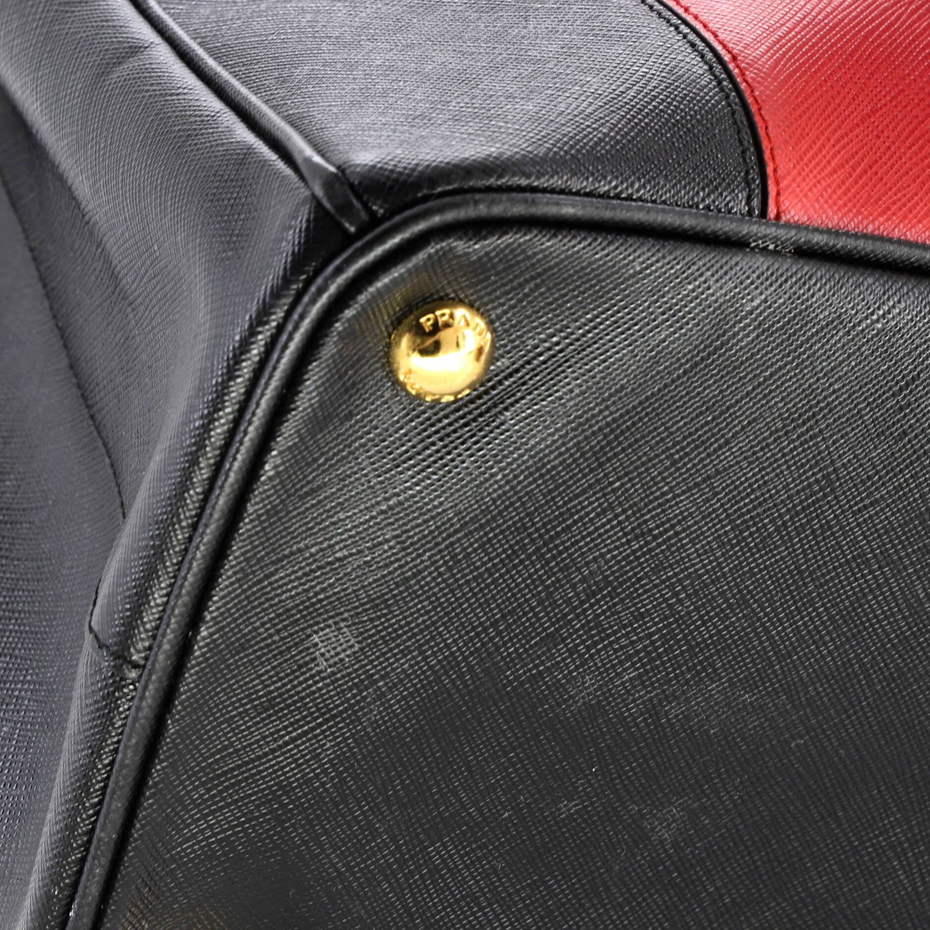 Bicolor Double Zip Lux Tote Saffiano Leather Medium - Image 7