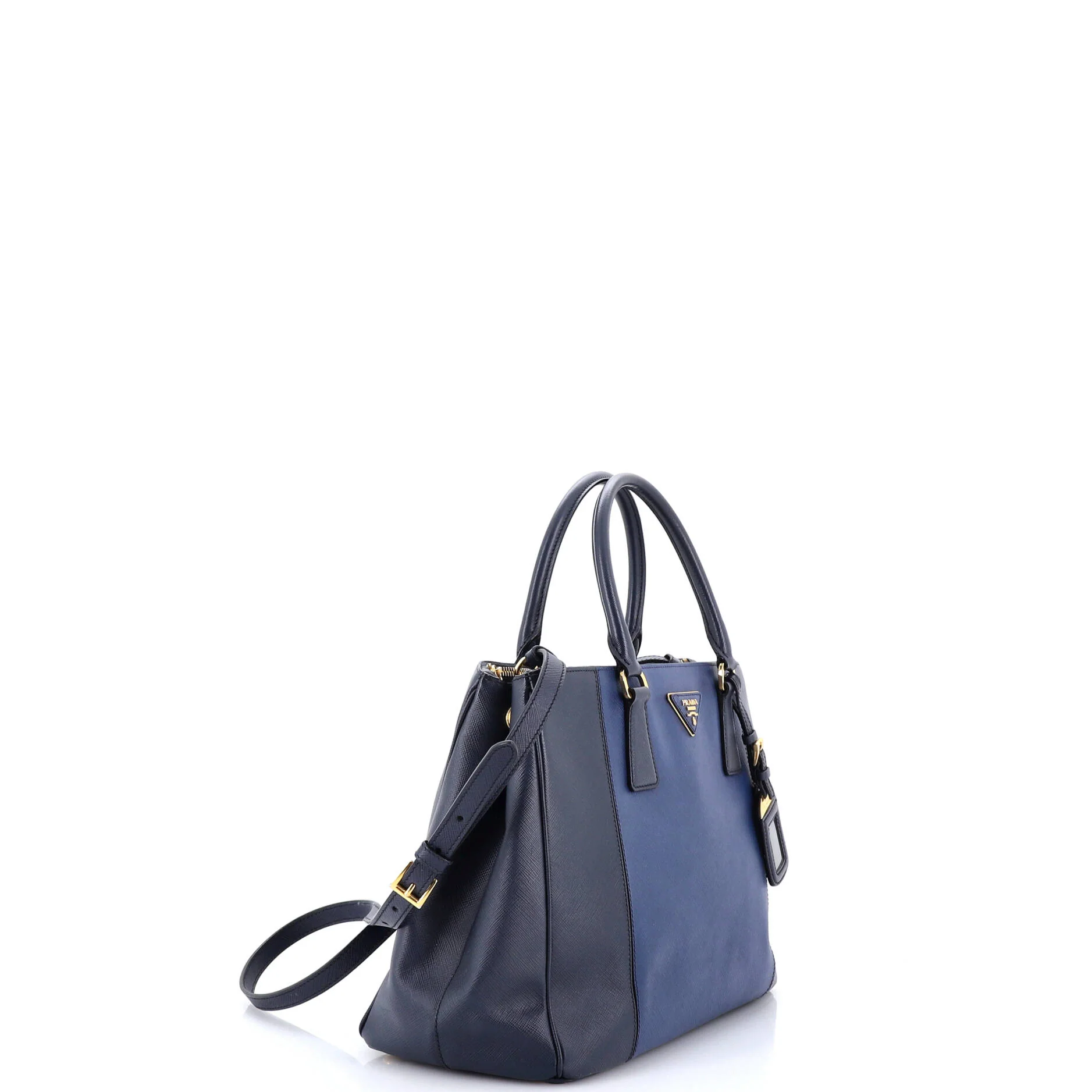 Bicolor Double Zip Lux Tote Saffiano Leather Medium - Image 2